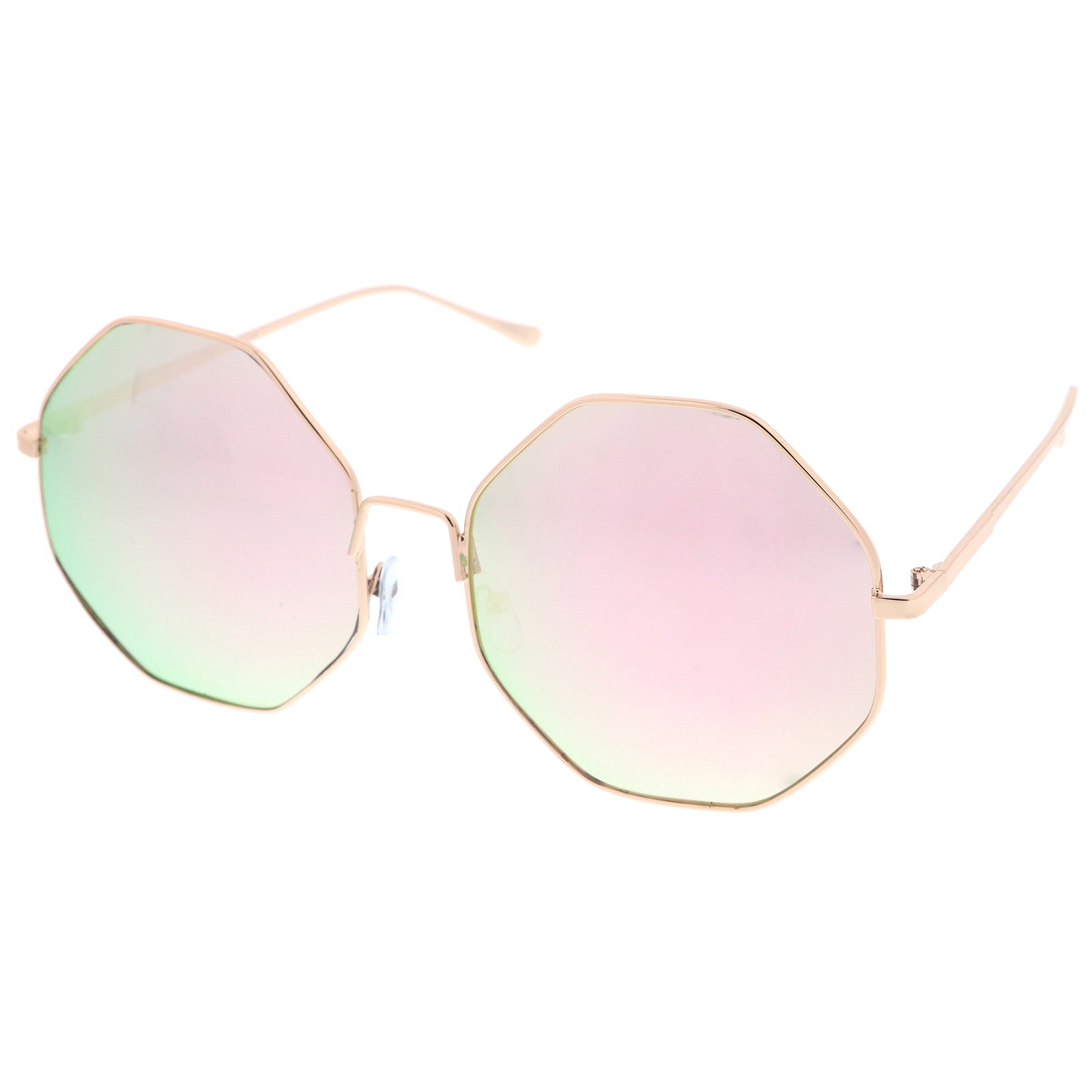 Gold / Pink-Green Mirror