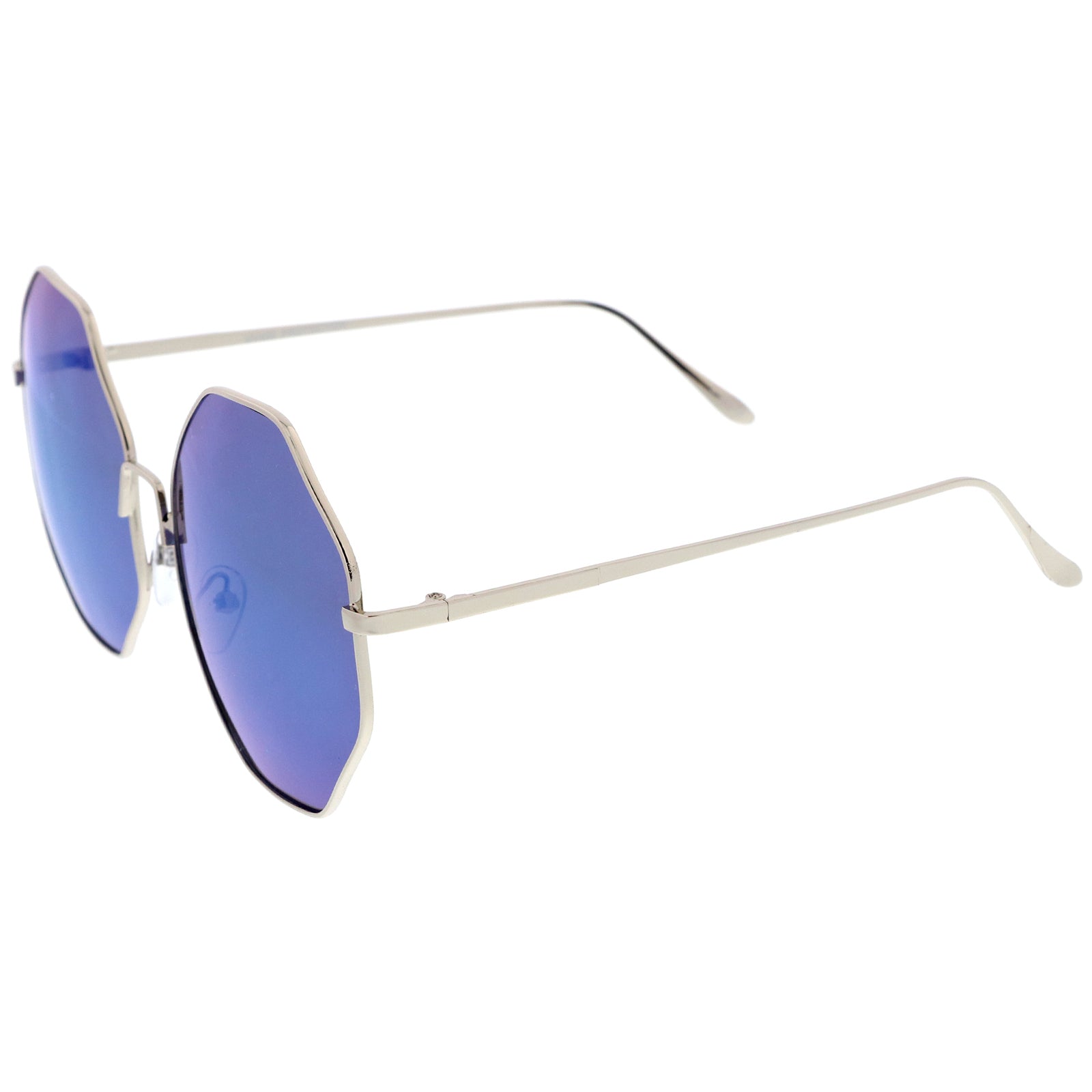 Silver / Blue Mirror