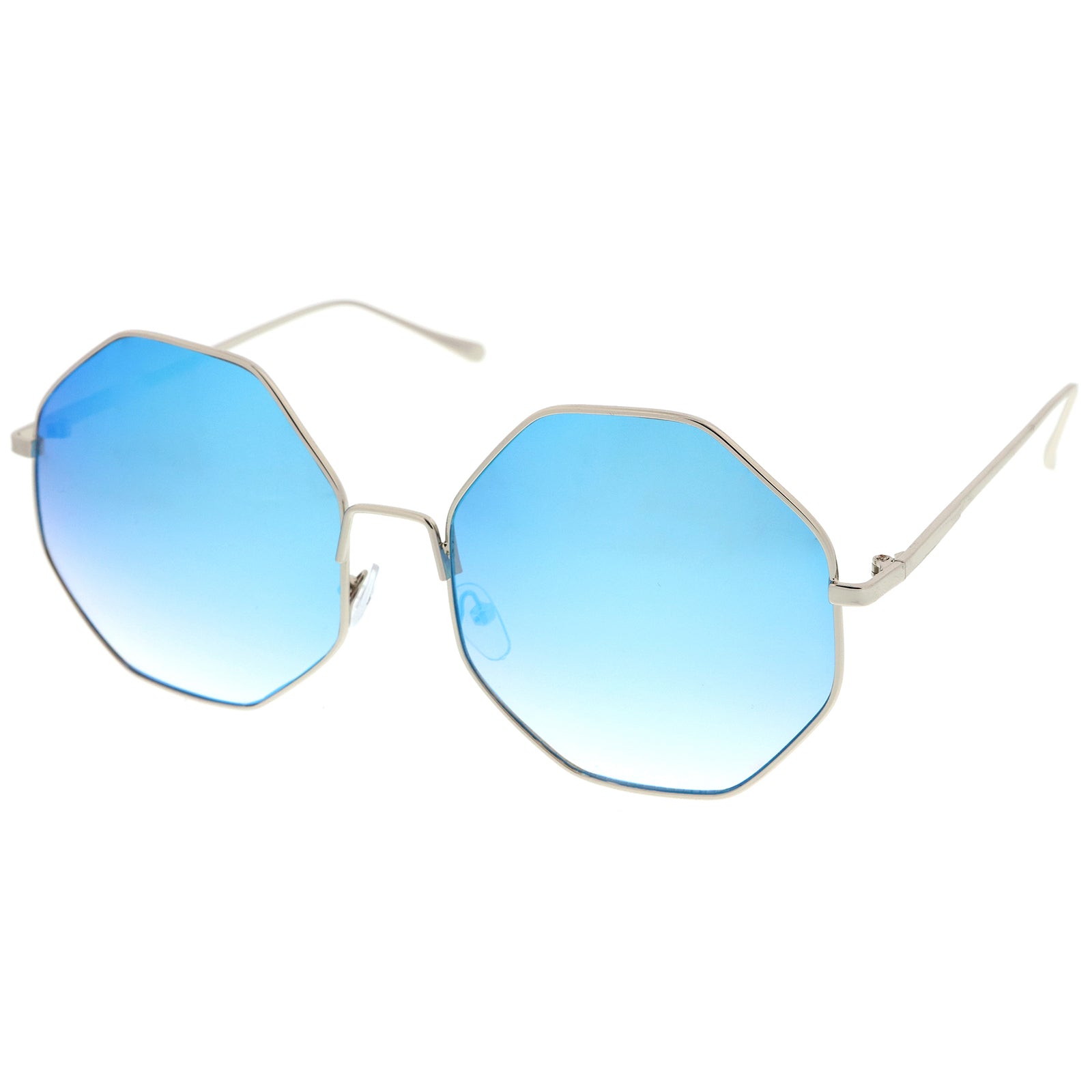 Silver / Blue Mirror