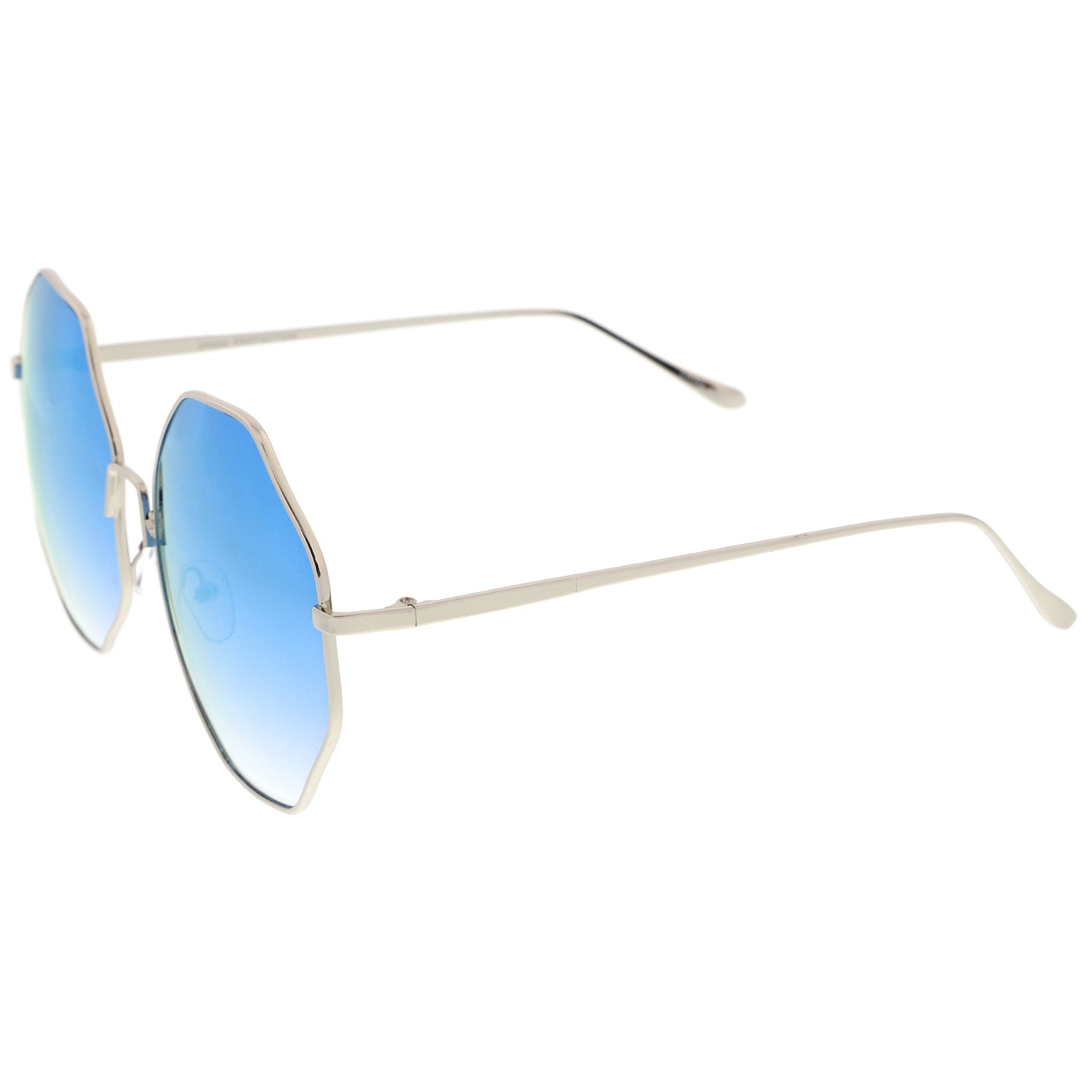 Silver / Blue Mirror