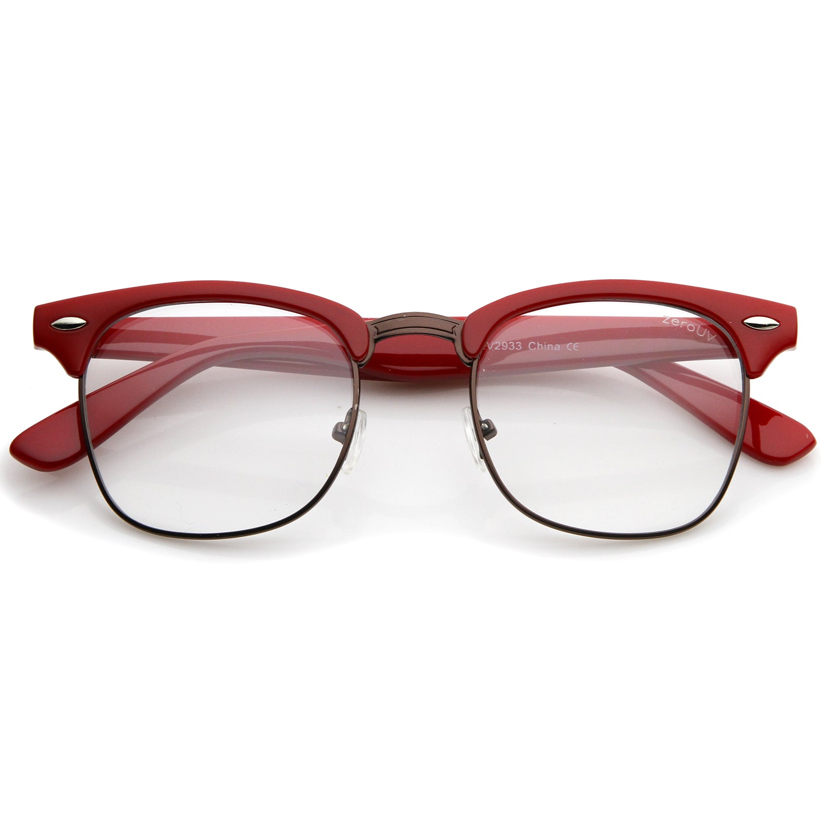 Red horn rimmed glasses on sale