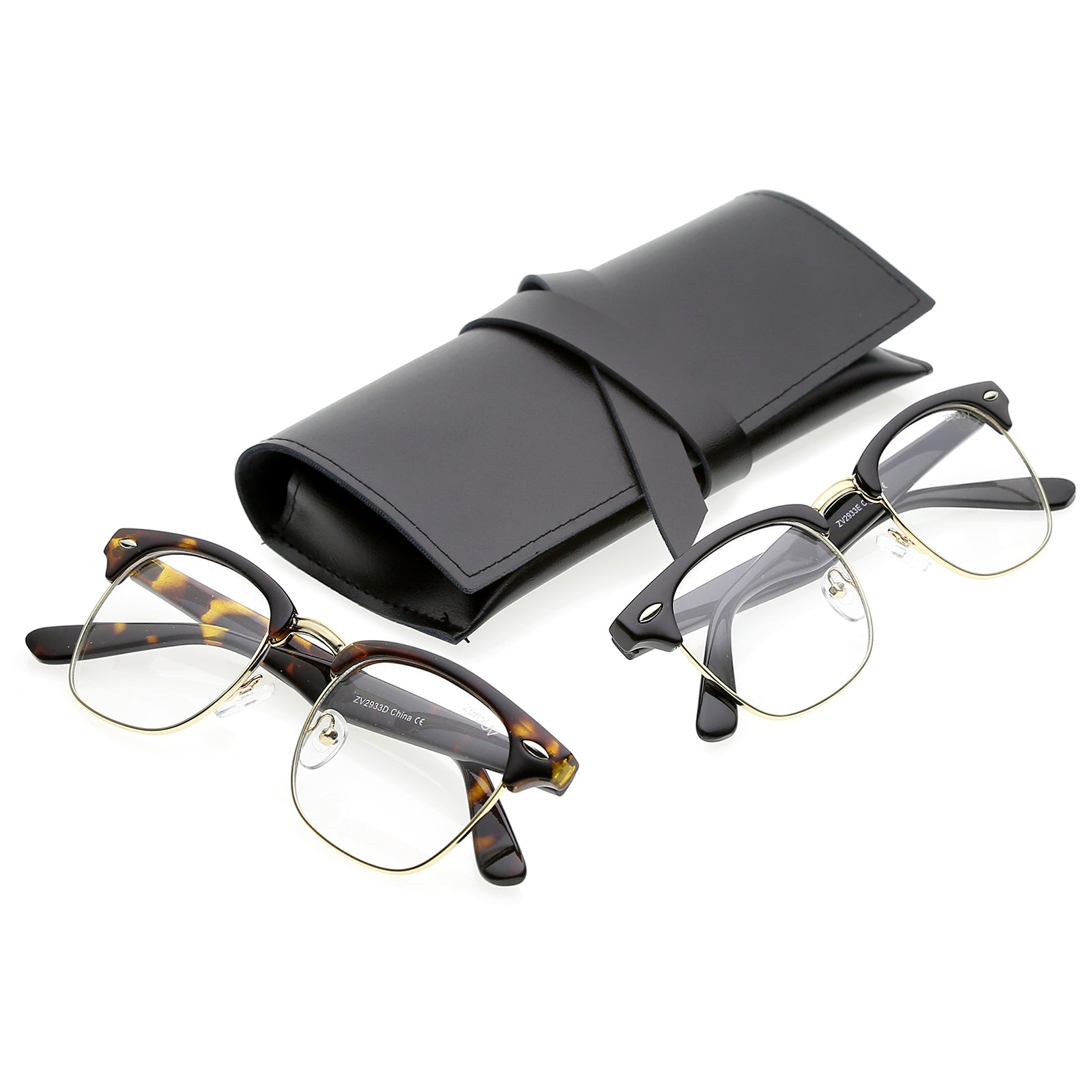 2-Pack | TT-Gld / Clr & Blk-Gld / Clear
