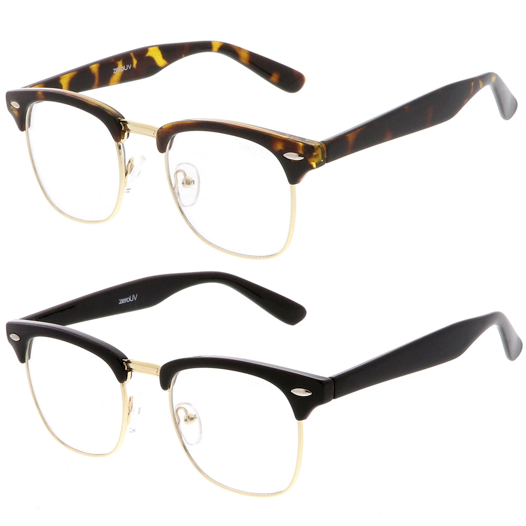 2-Pack | TT-Gld / Clr & Blk-Gld / Clear