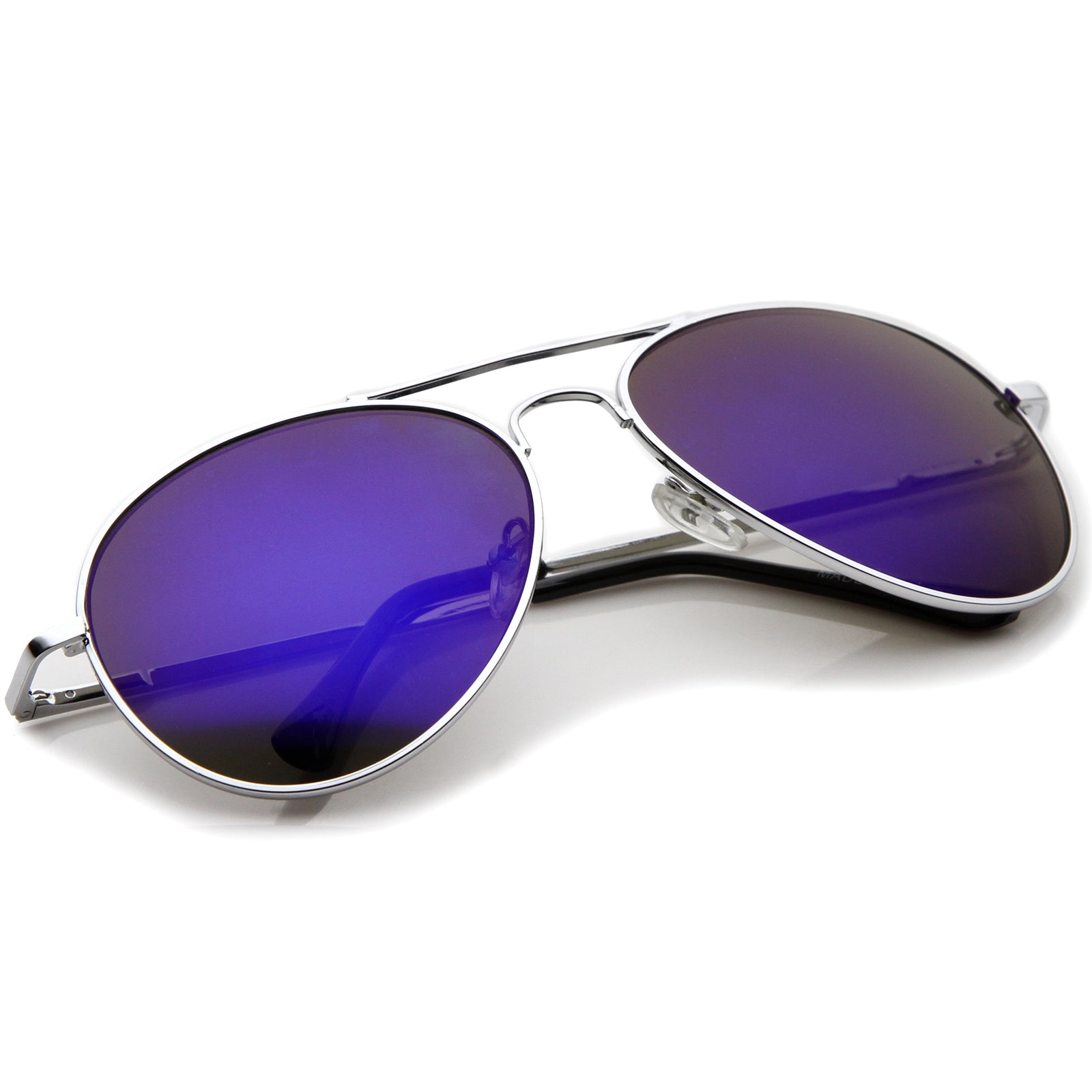 Silver / Blue Mirror