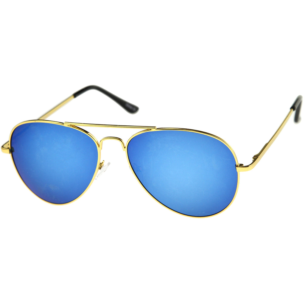 Gold / Blue Mirror