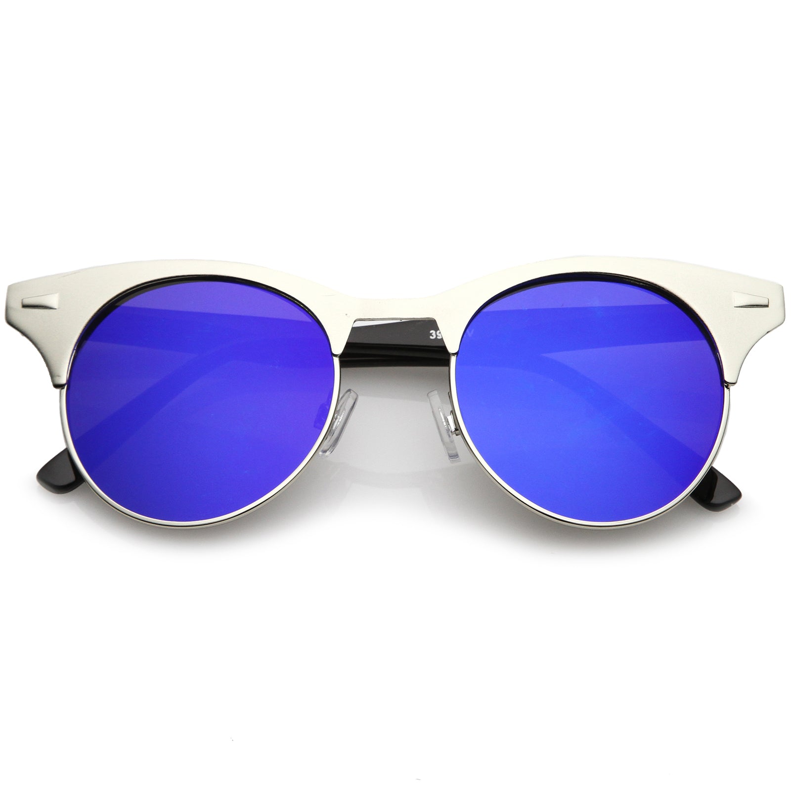 Silver-Black / Blue Mirror
