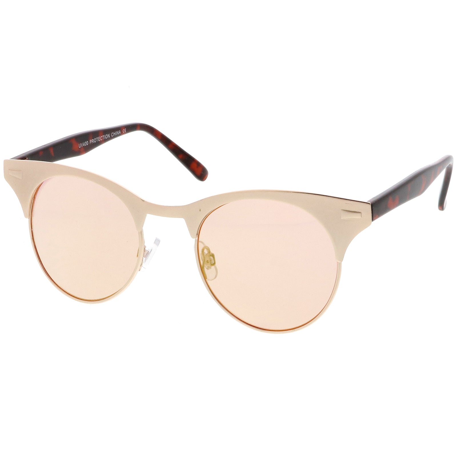 Gold-Tortoise / Pink Mirror