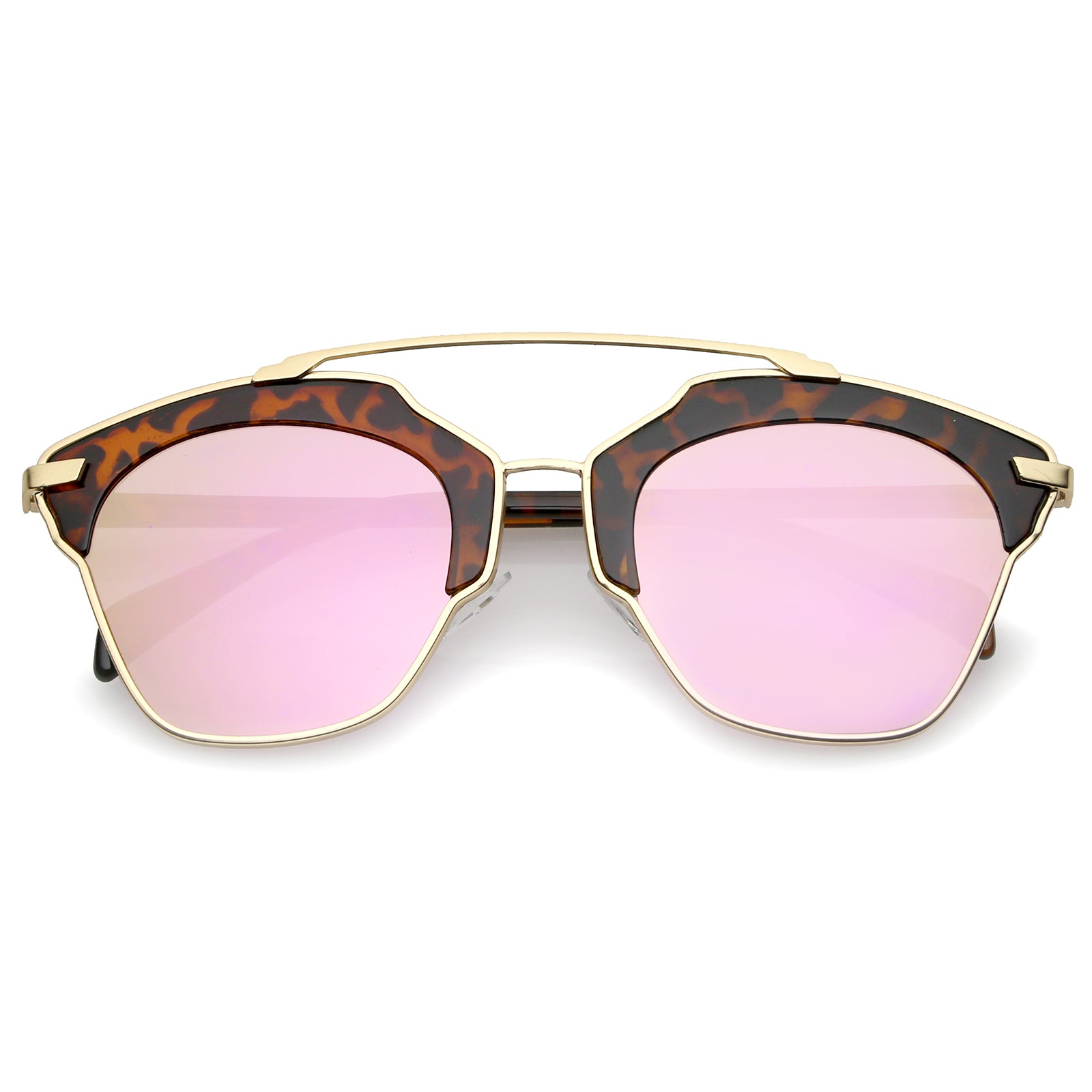 Tortoise-Gold / Pink Mirror