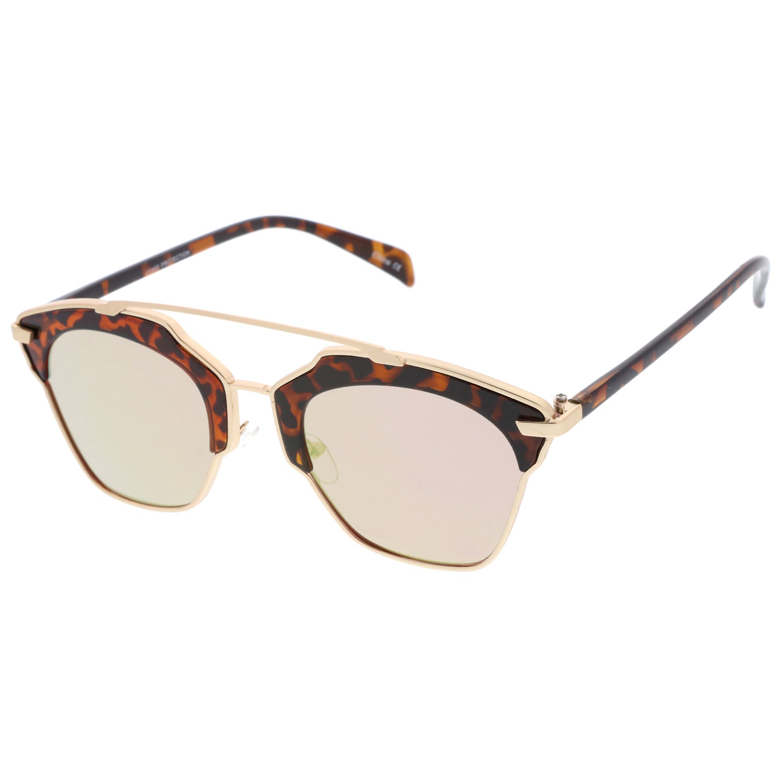 Tortoise-Gold / Pink Mirror