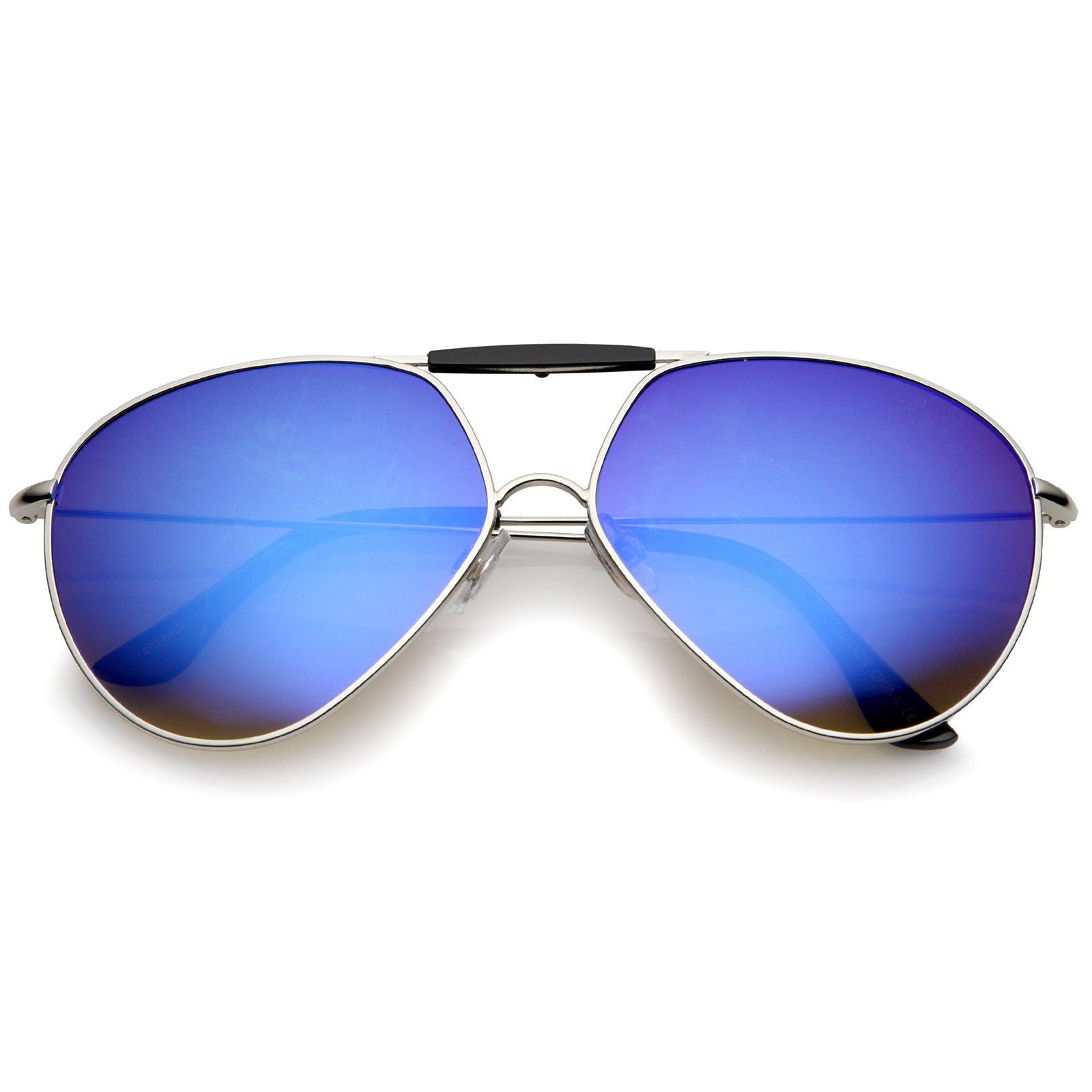 Silver-Black / Blue Mirror