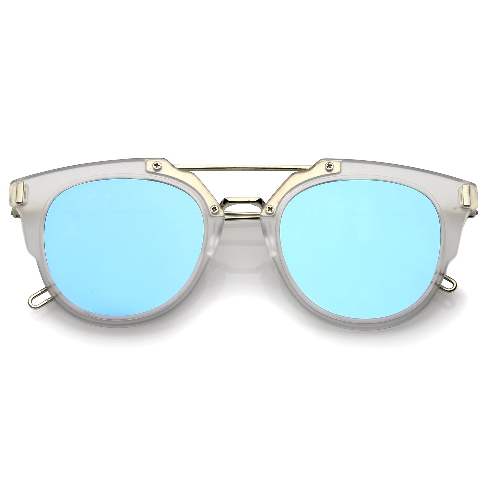 Clear-Silver / Blue Mirror