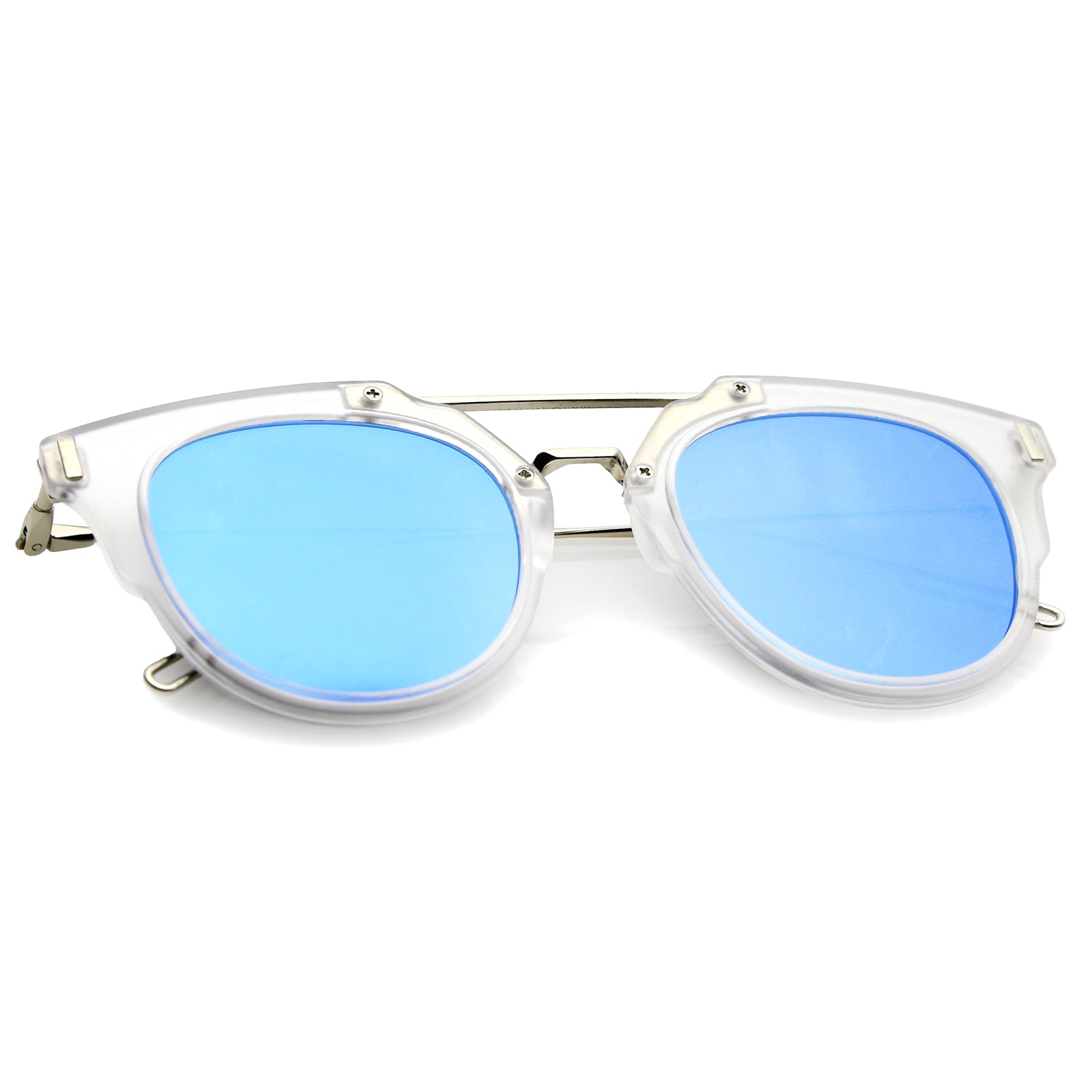 Clear-Silver / Blue Mirror