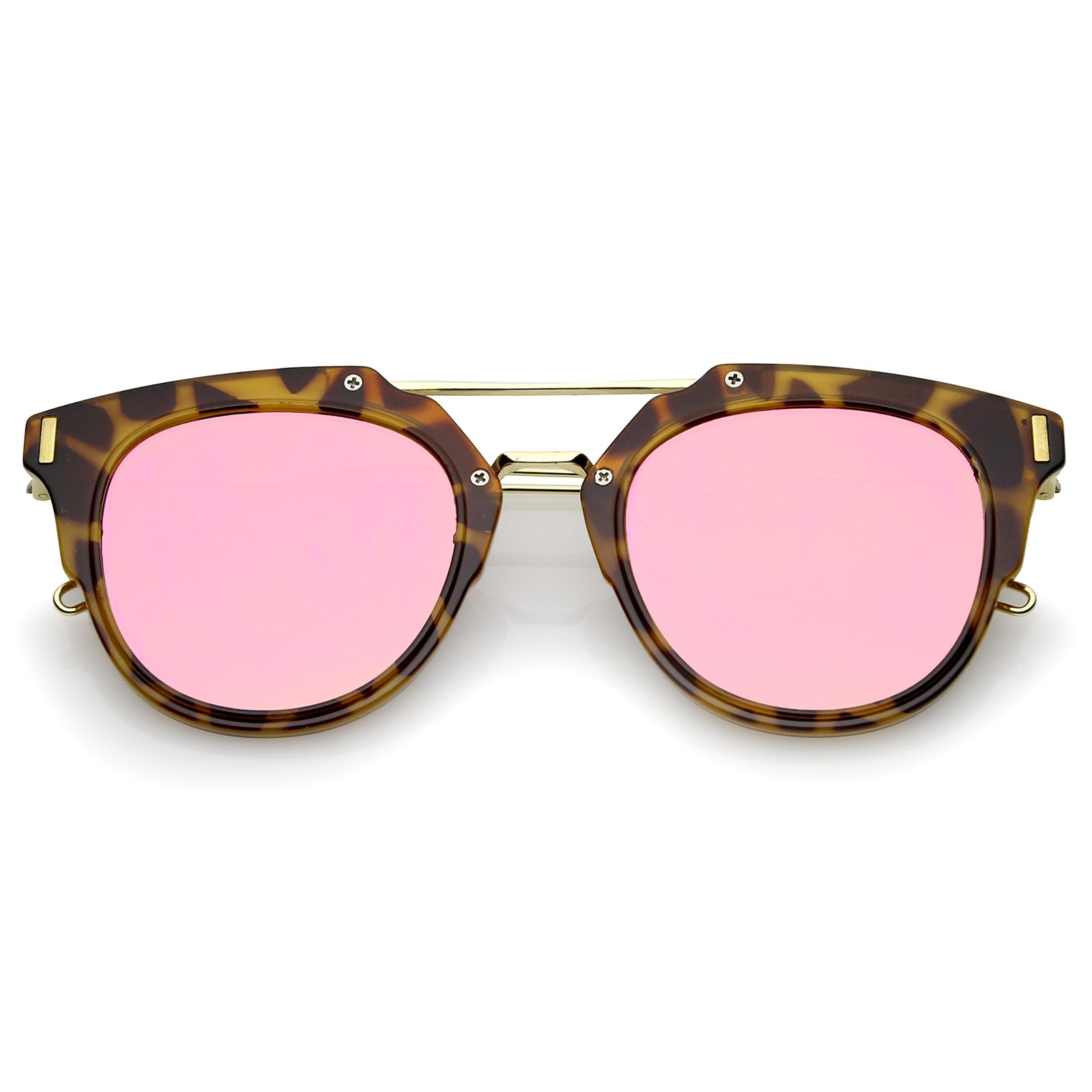 Tortoise-Gold / Pink Mirror