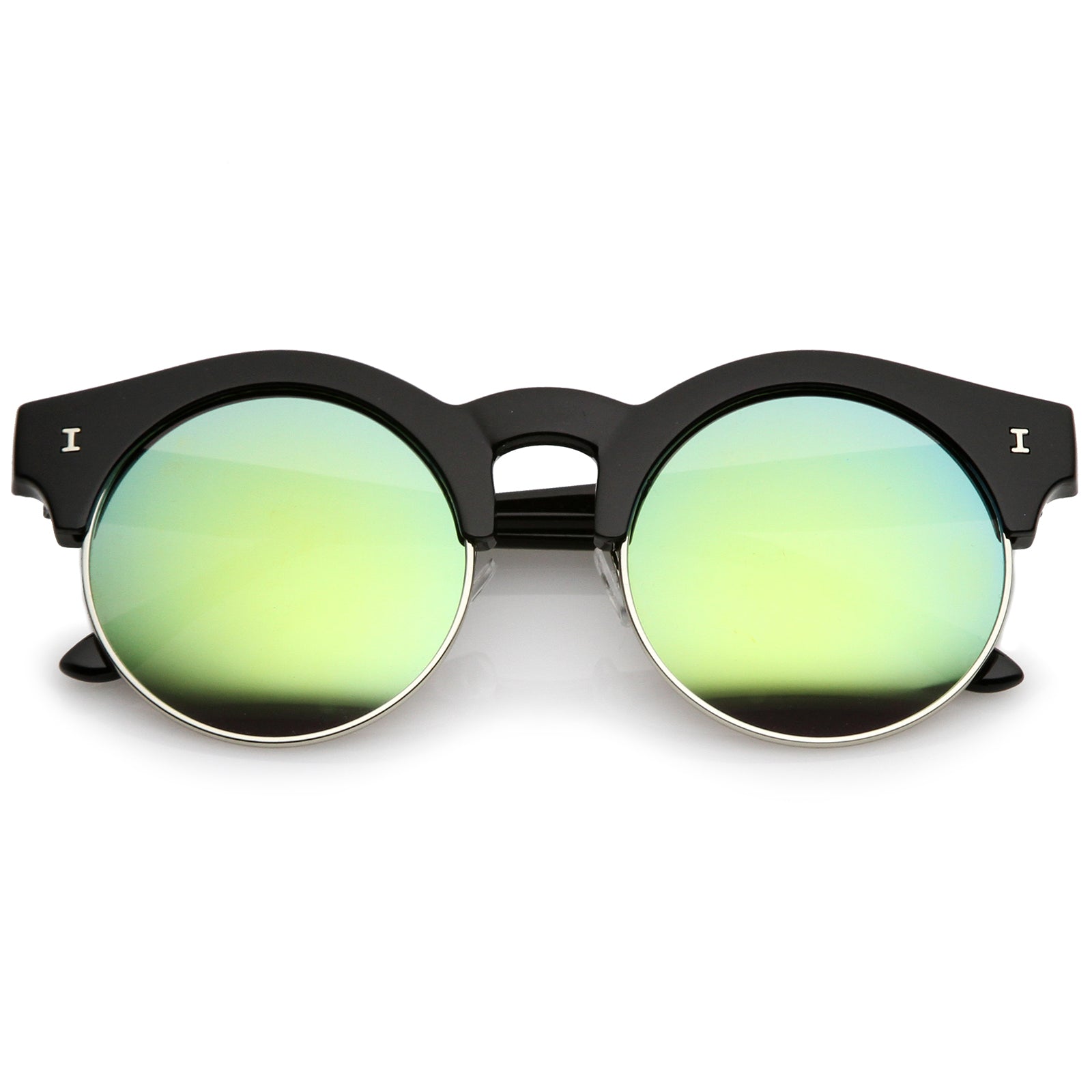 Black-Silver / Green Mirror
