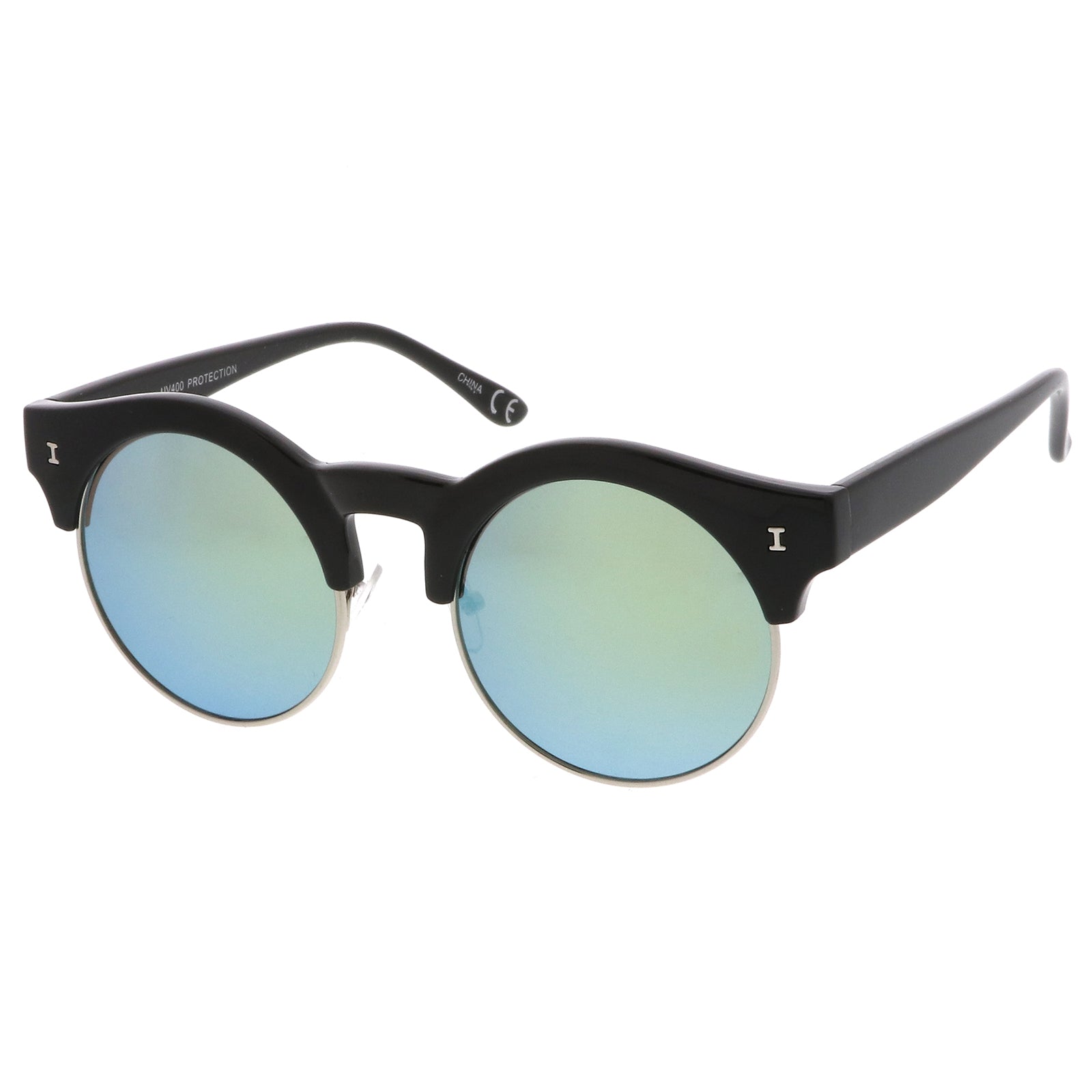Black-Silver / Green Mirror
