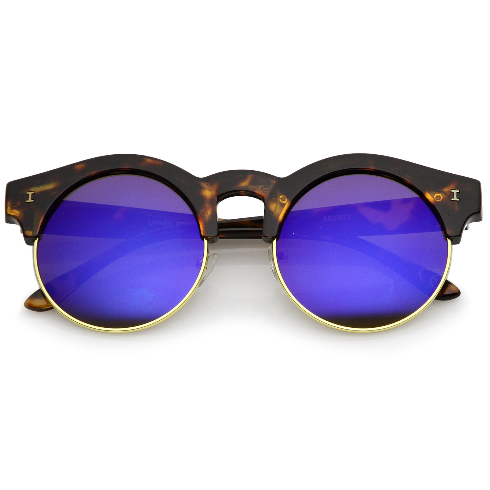 Tortoise-Gold / Blue Mirror