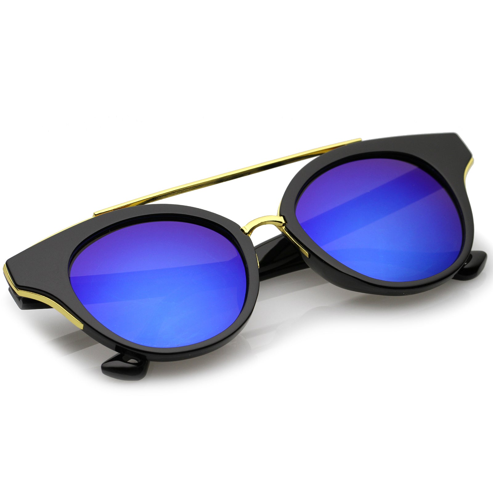Black-Gold / Blue Mirror