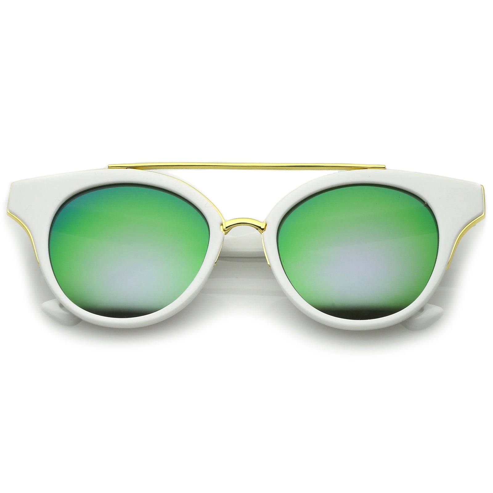 White-Gold / Green Mirror