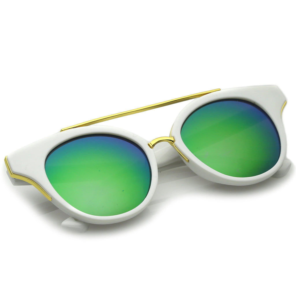 White-Gold / Green Mirror