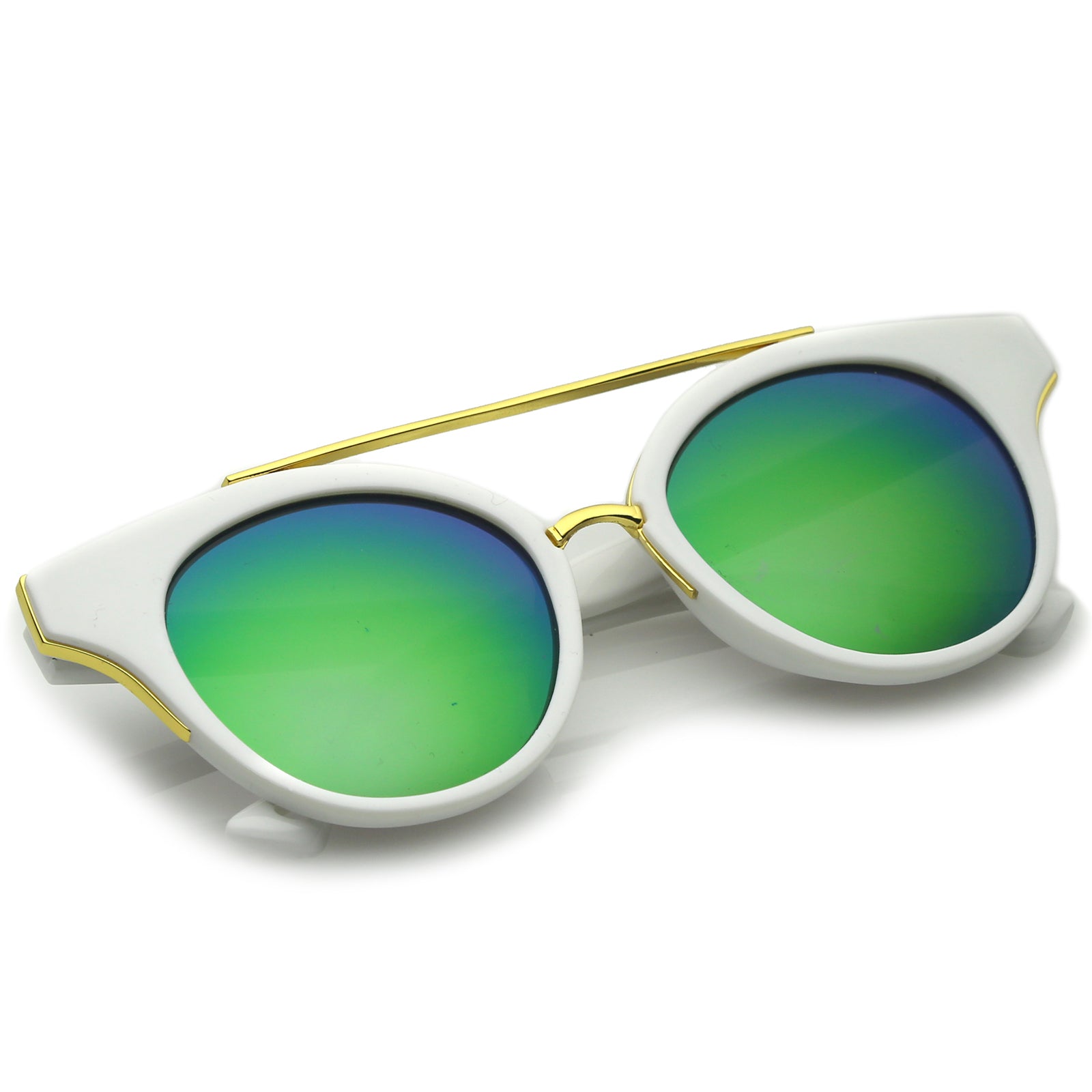 White-Gold / Green Mirror