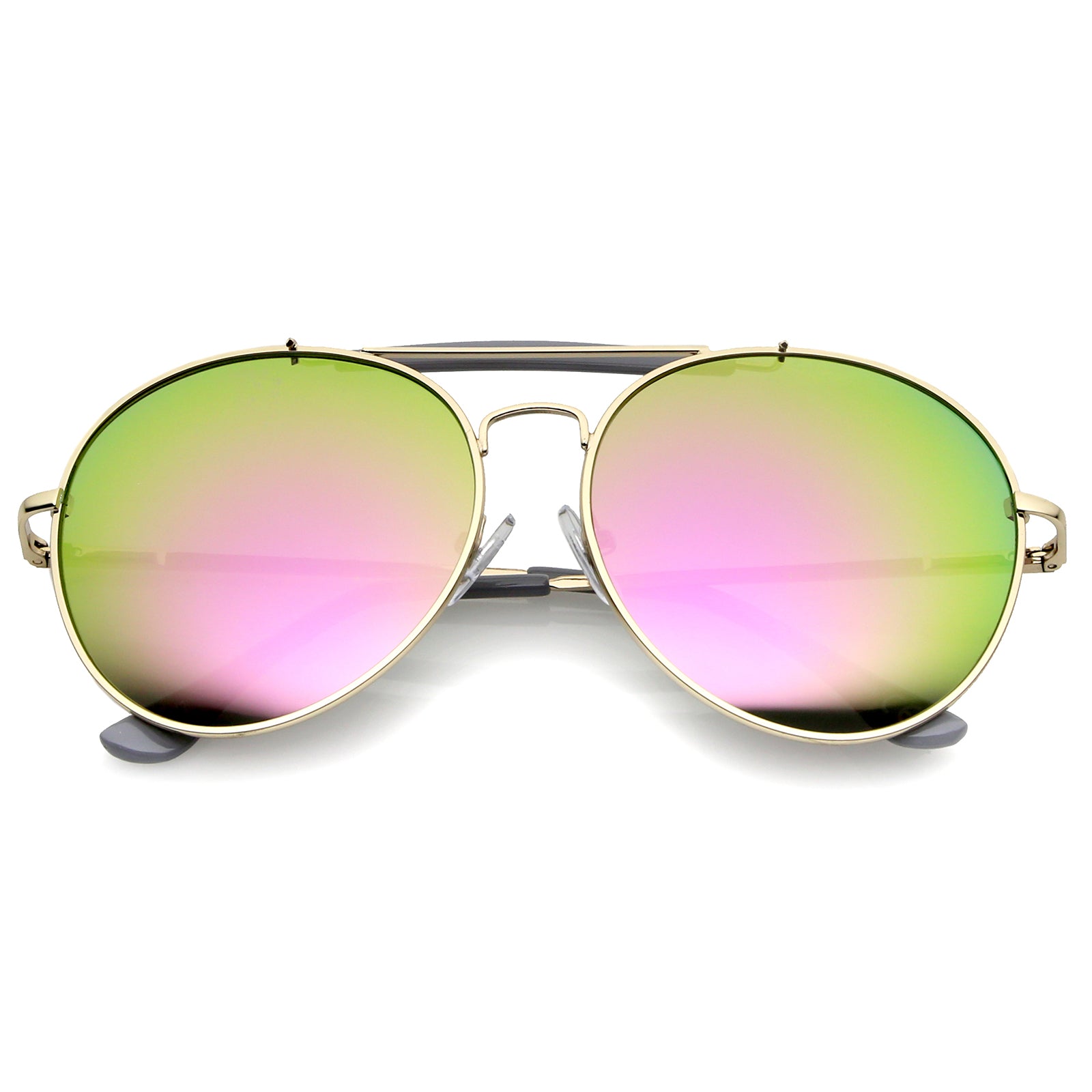 Grey-Gold / Magenta-Green Mirror