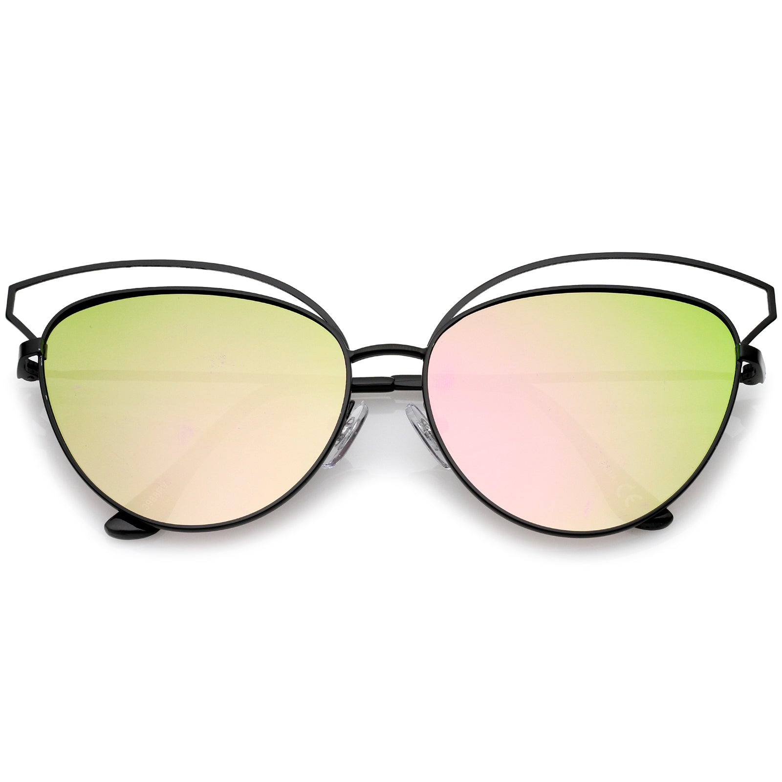 Black / Pink-Green Mirror