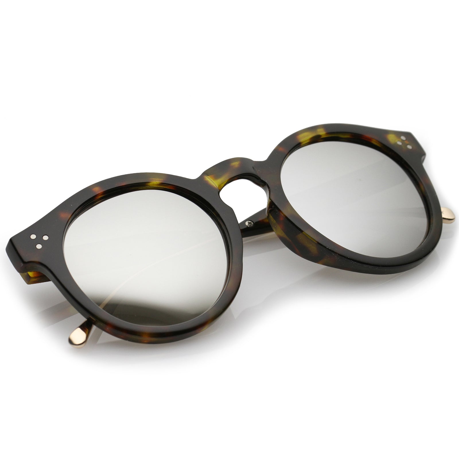 Tortoise-Gold / Silver Mirror