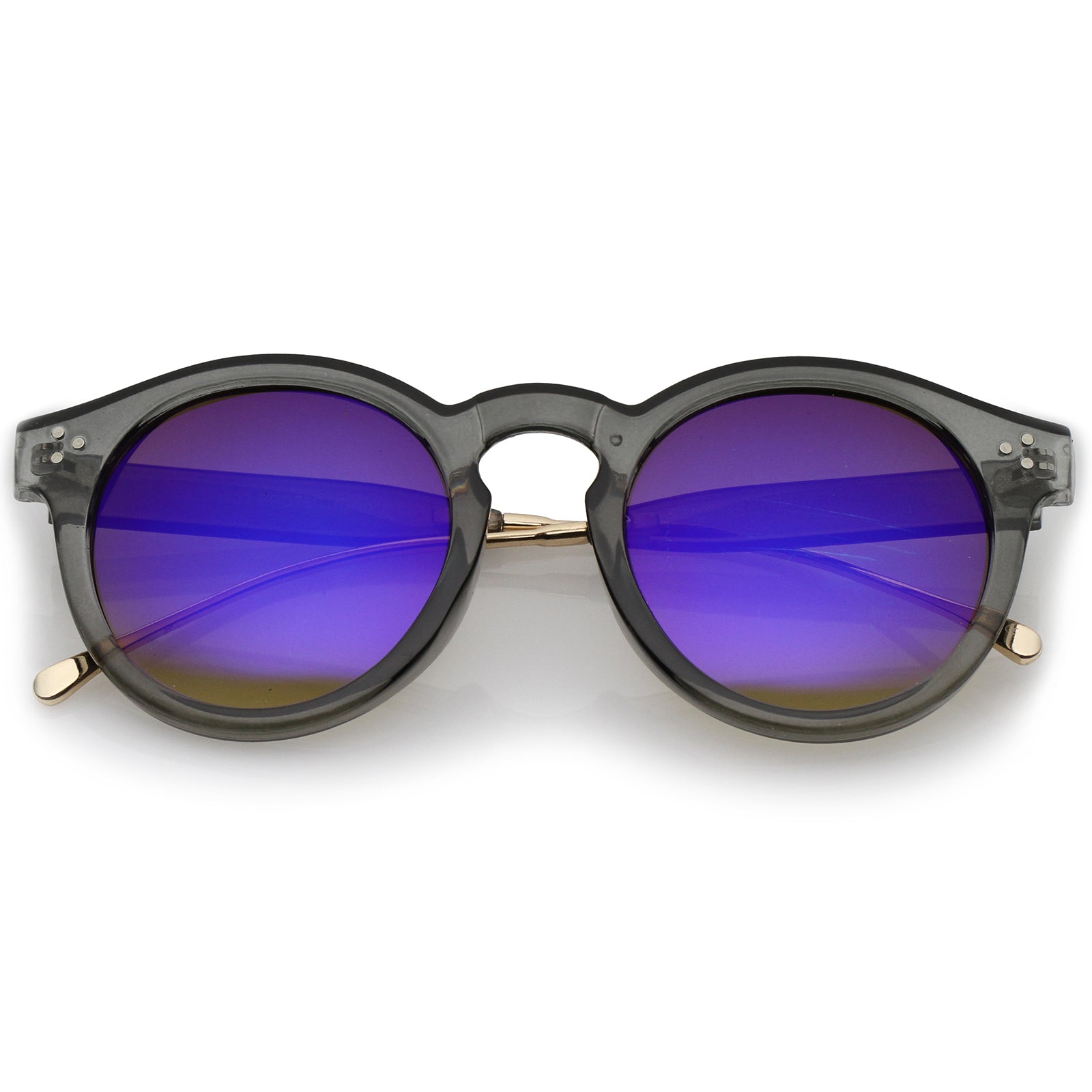 Smoke-Gold / Blue Mirror