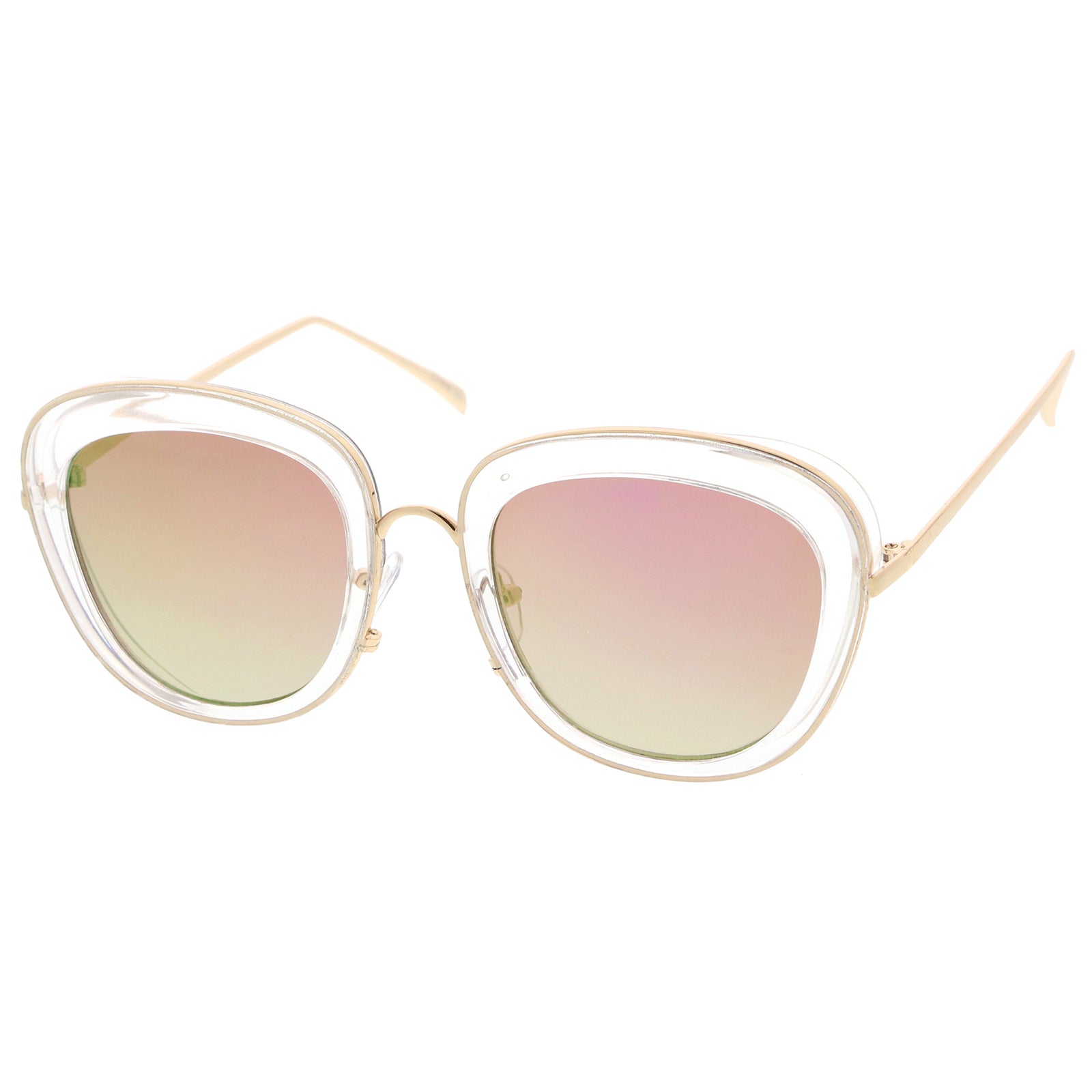 Clear-Gold / Pink Mirror
