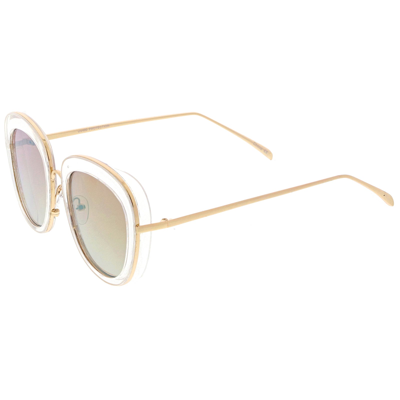 Clear-Gold / Pink Mirror
