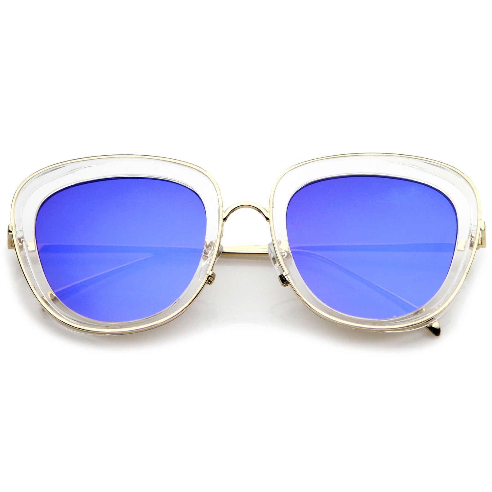 Clear-Gold / Blue Mirror