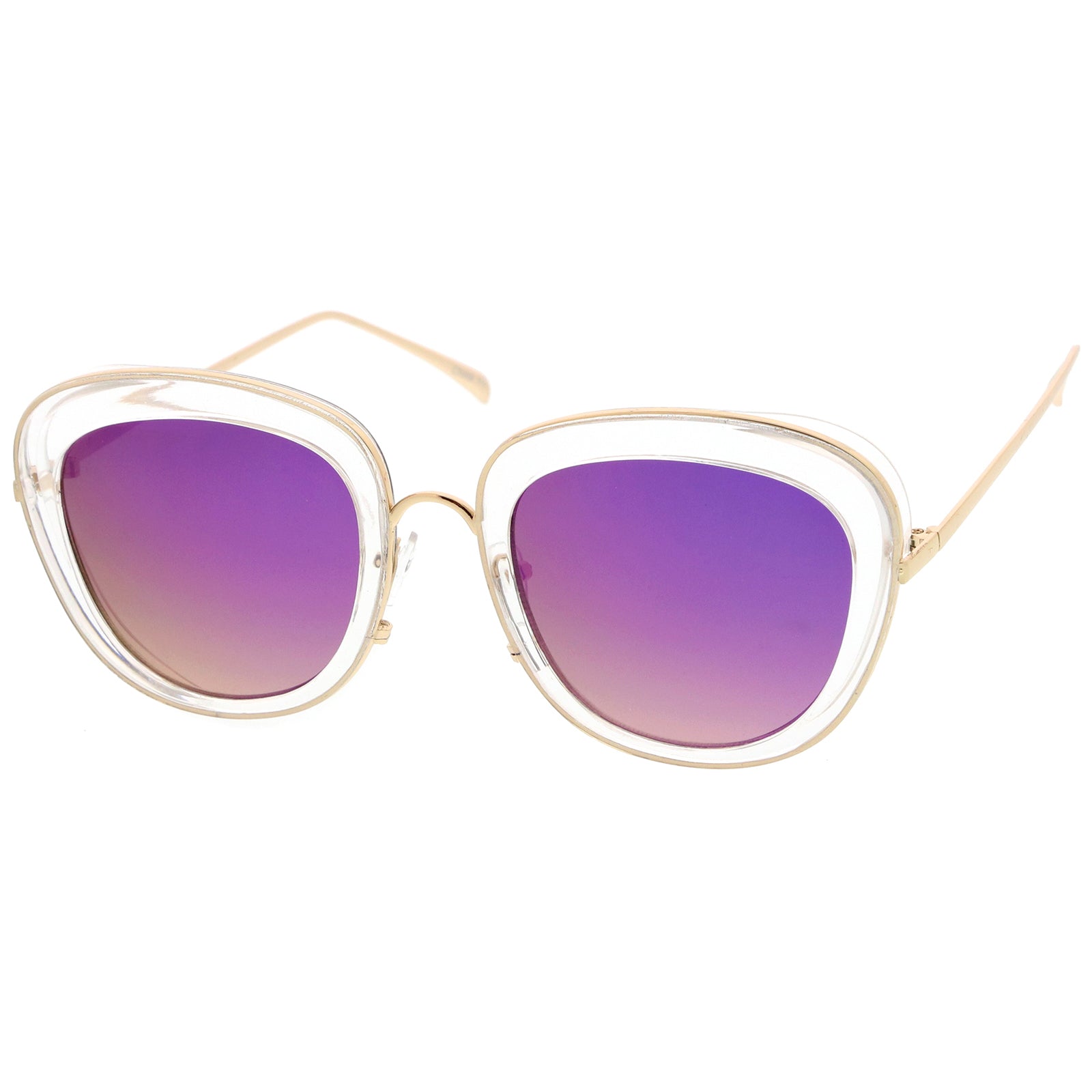 Clear-Gold / Purple Mirror