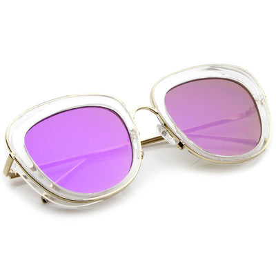 Clear-Gold / Purple Mirror