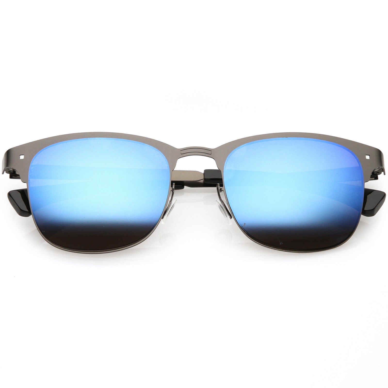 Matte Gunmetal / Blue Mirror