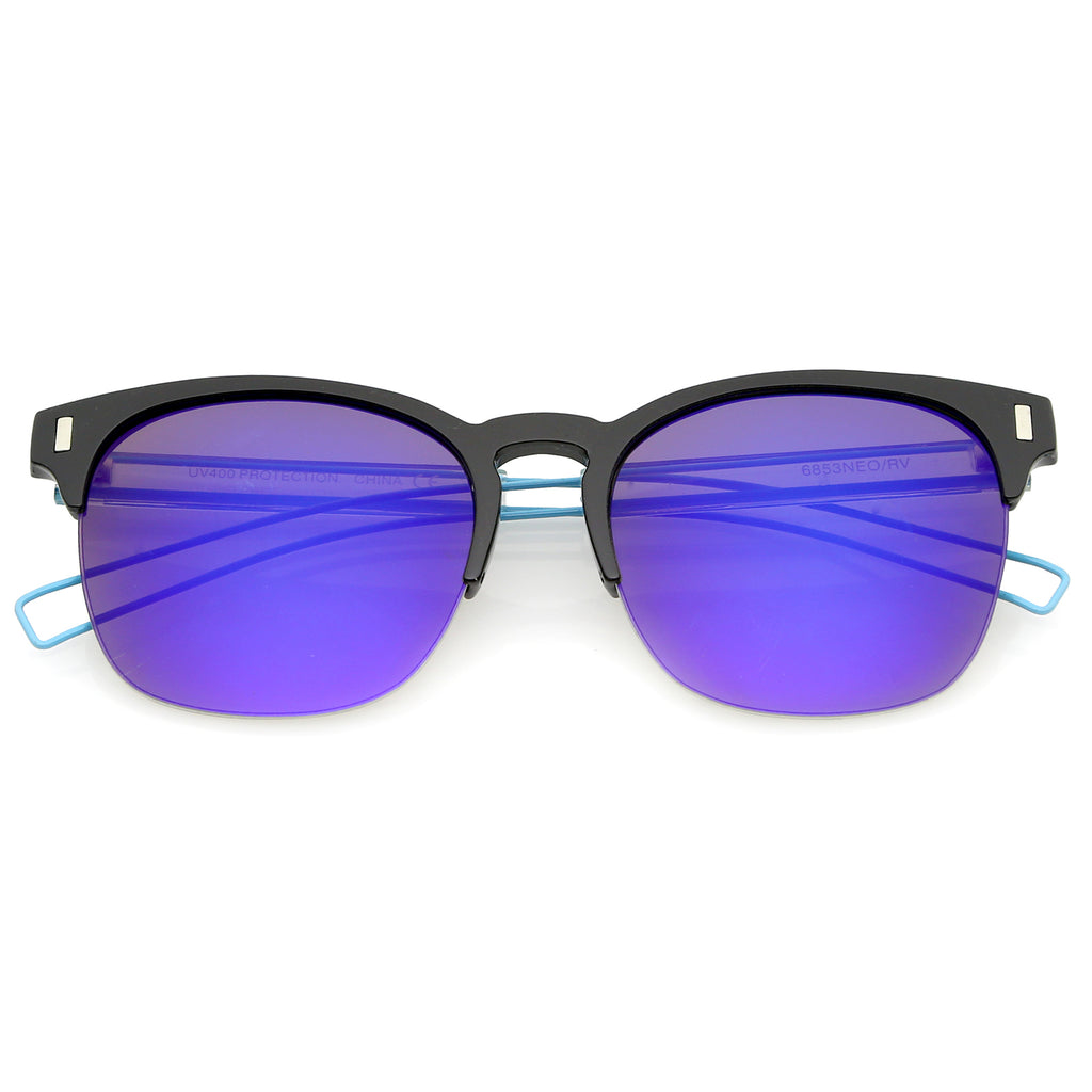 Black-Blue/  Blue Mirror