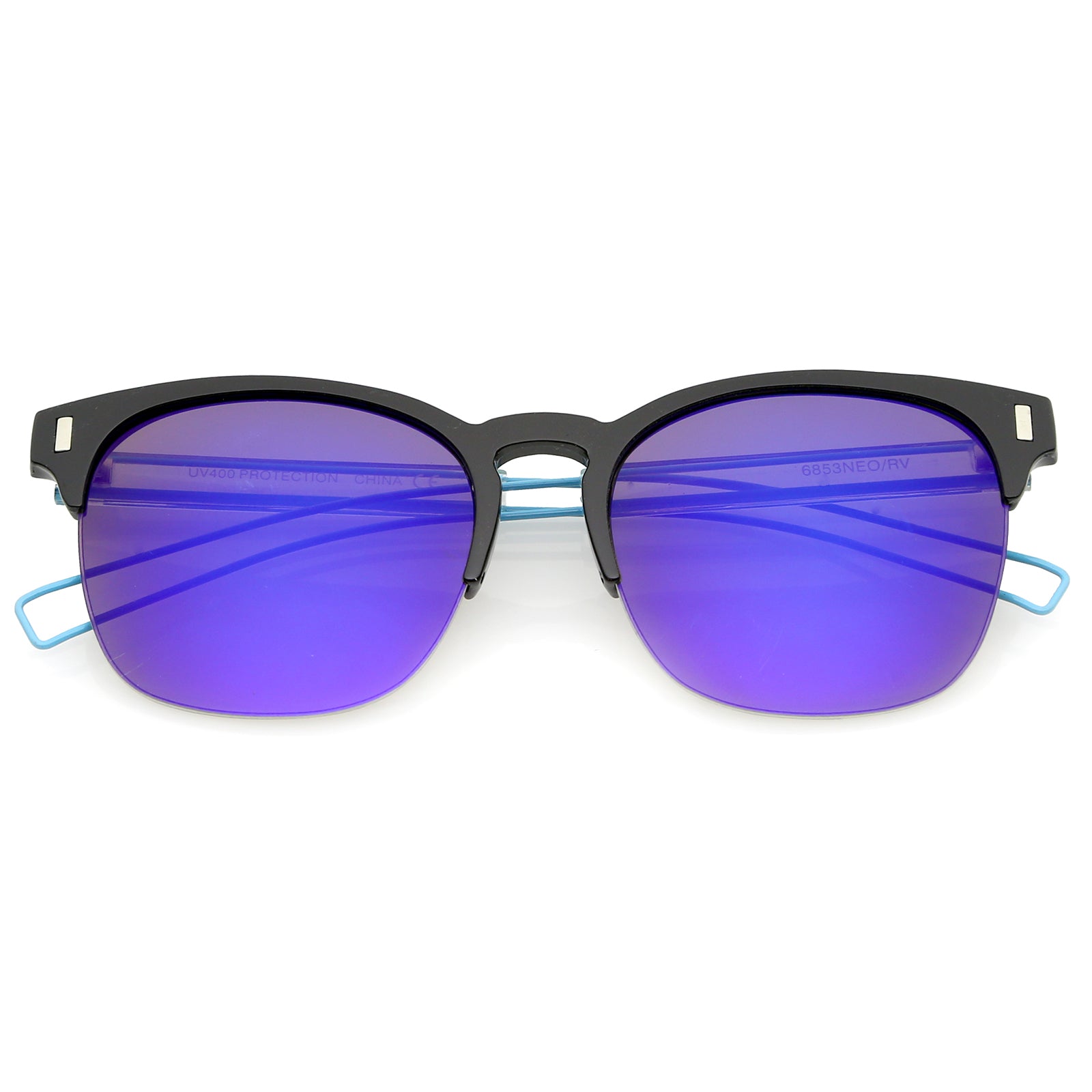 Black-Blue/  Blue Mirror