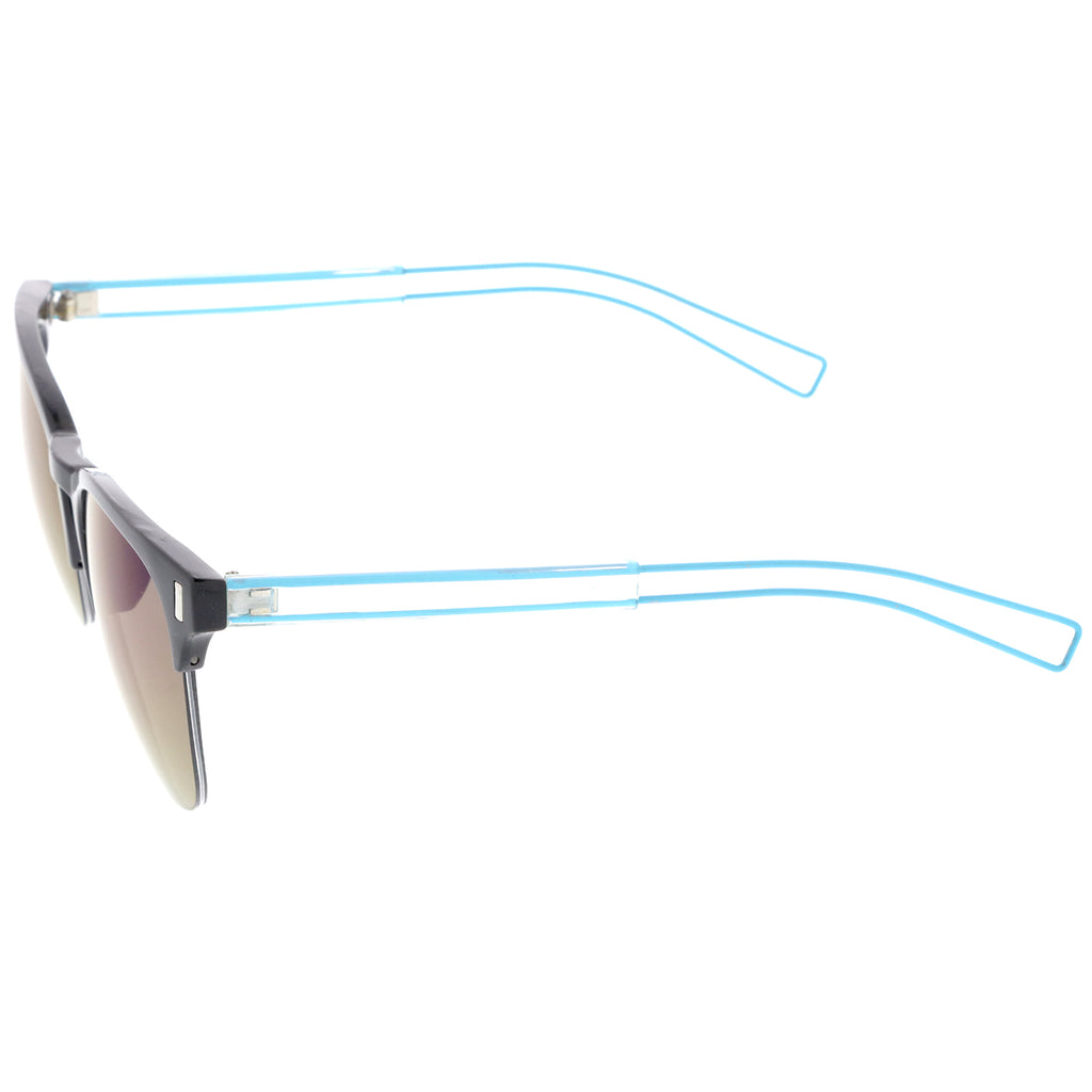 Black-Blue/  Blue Mirror