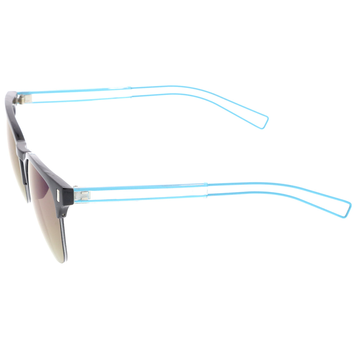 Black-Blue/  Blue Mirror