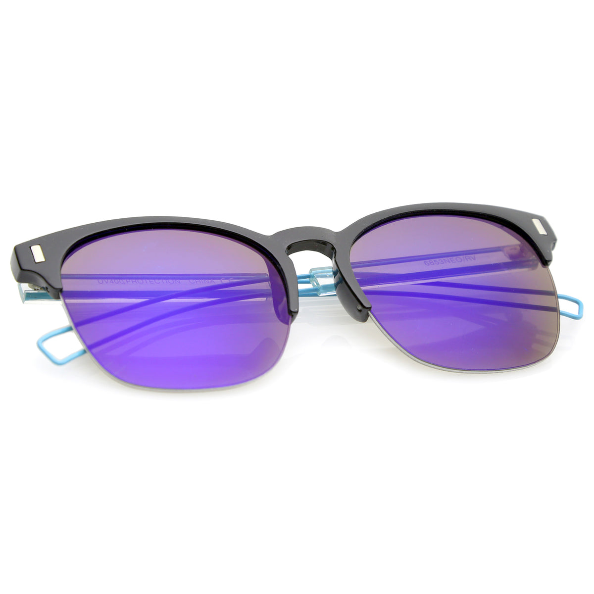 Black-Blue/  Blue Mirror
