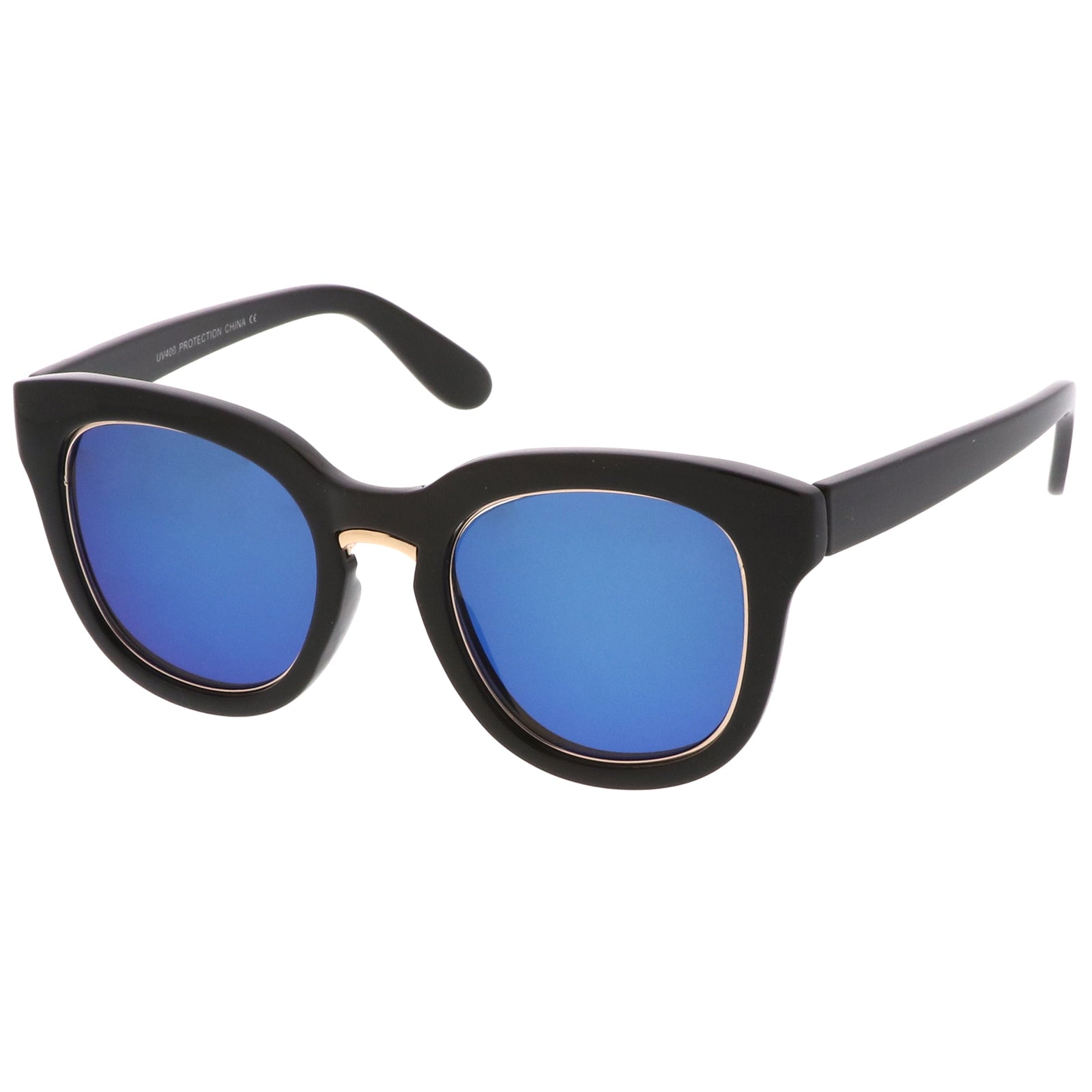 Black-Gold / Blue Mirror