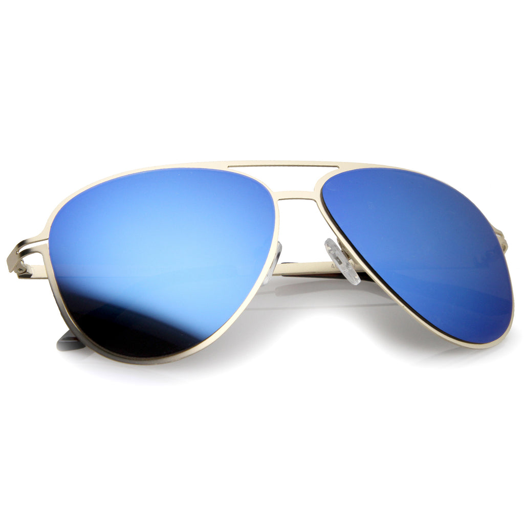 Gold / Blue Mirror