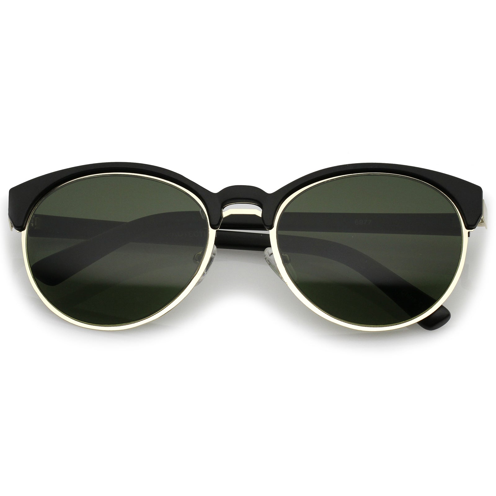 Matte Black-Gold / Green