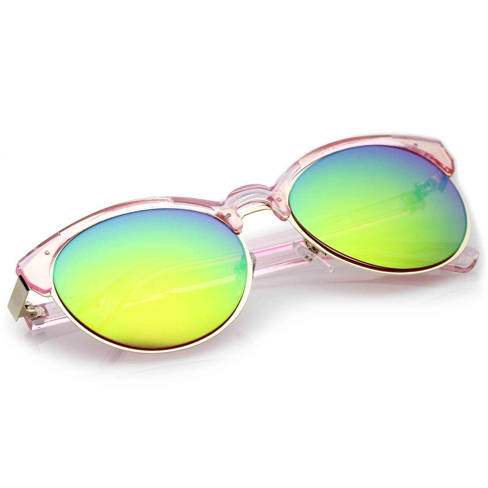Pink-Gold / Green Mirror