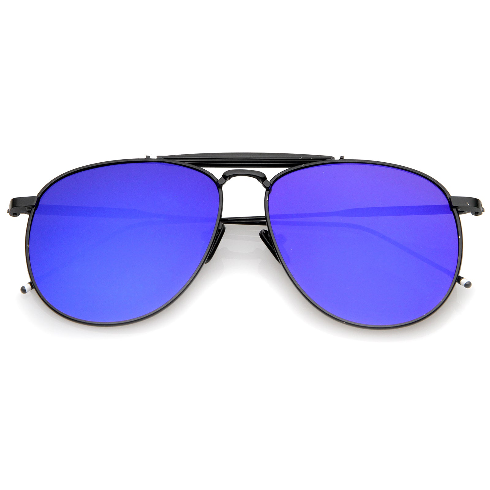 Black-Black / Blue Mirror