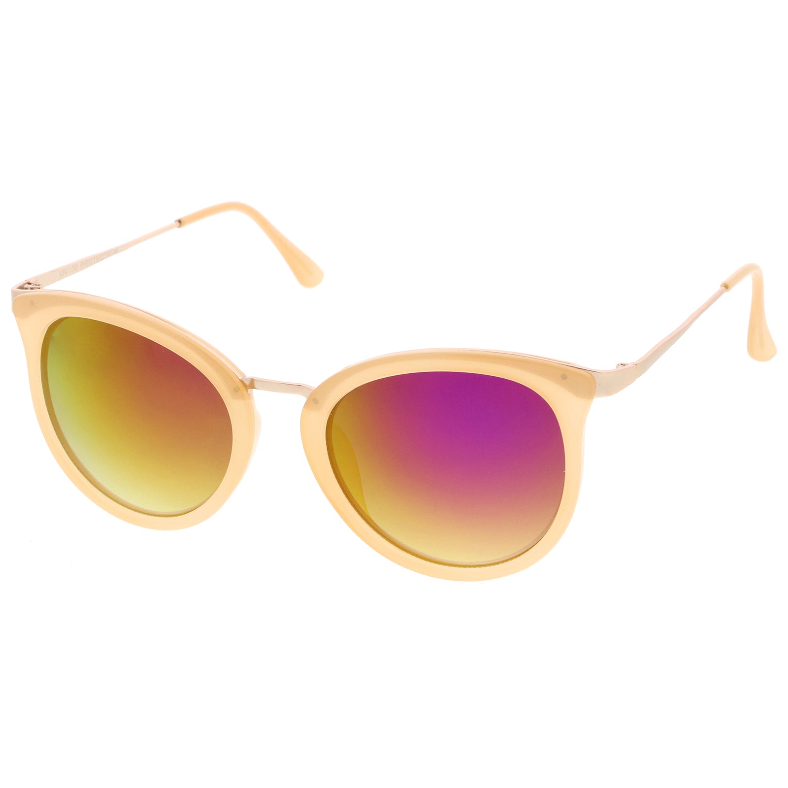 Nude-Gold / Magenta Mirror