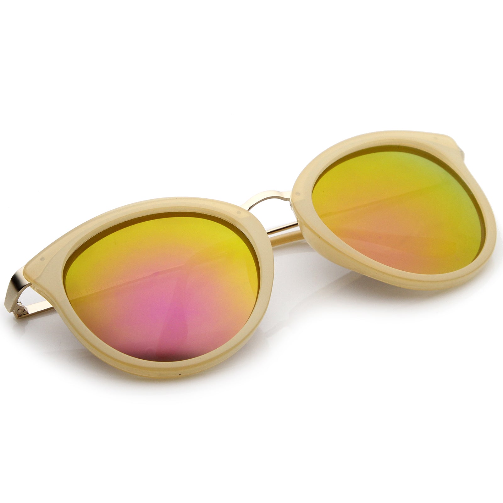 Nude-Gold / Magenta Mirror