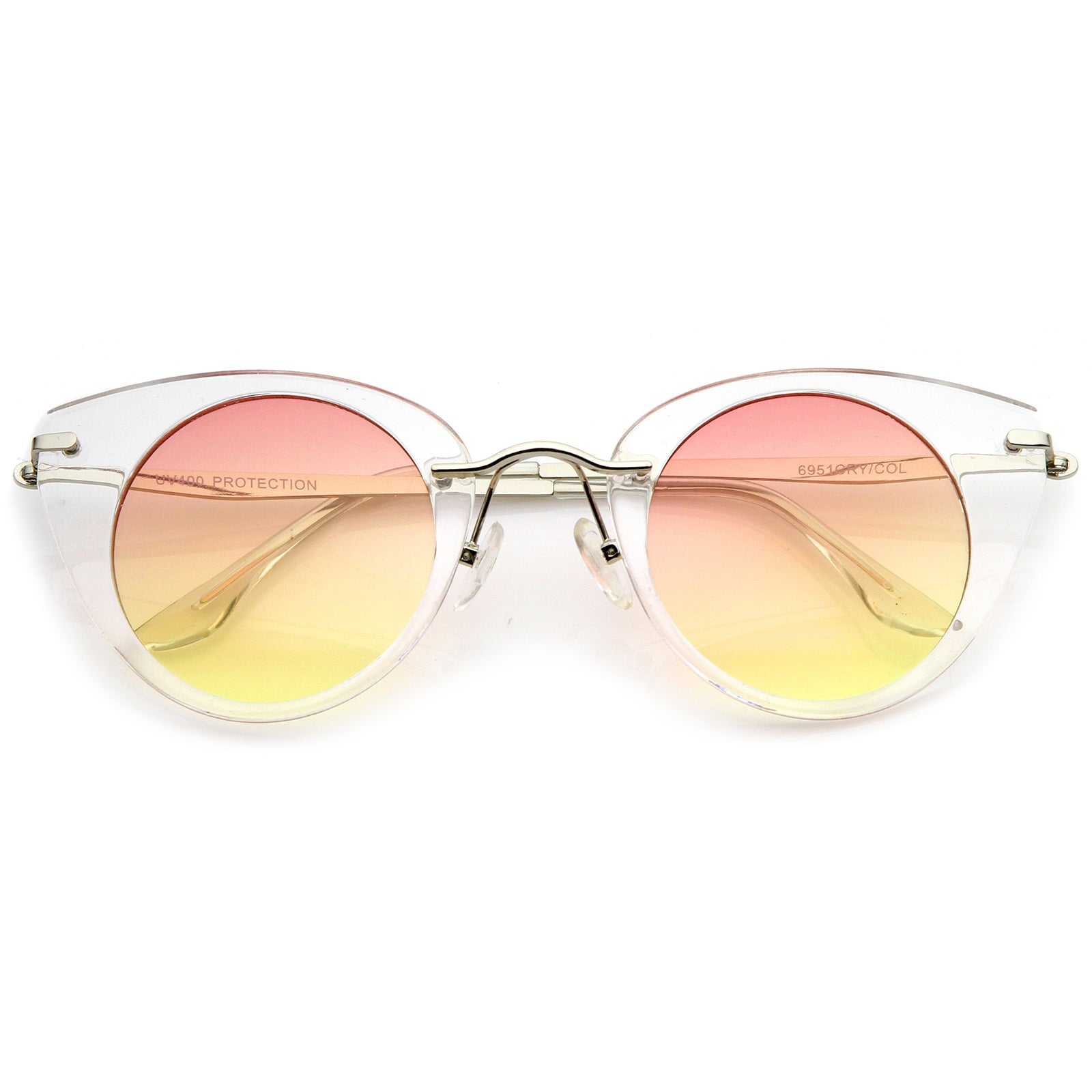 Clear-Silver / Orange-Yellow