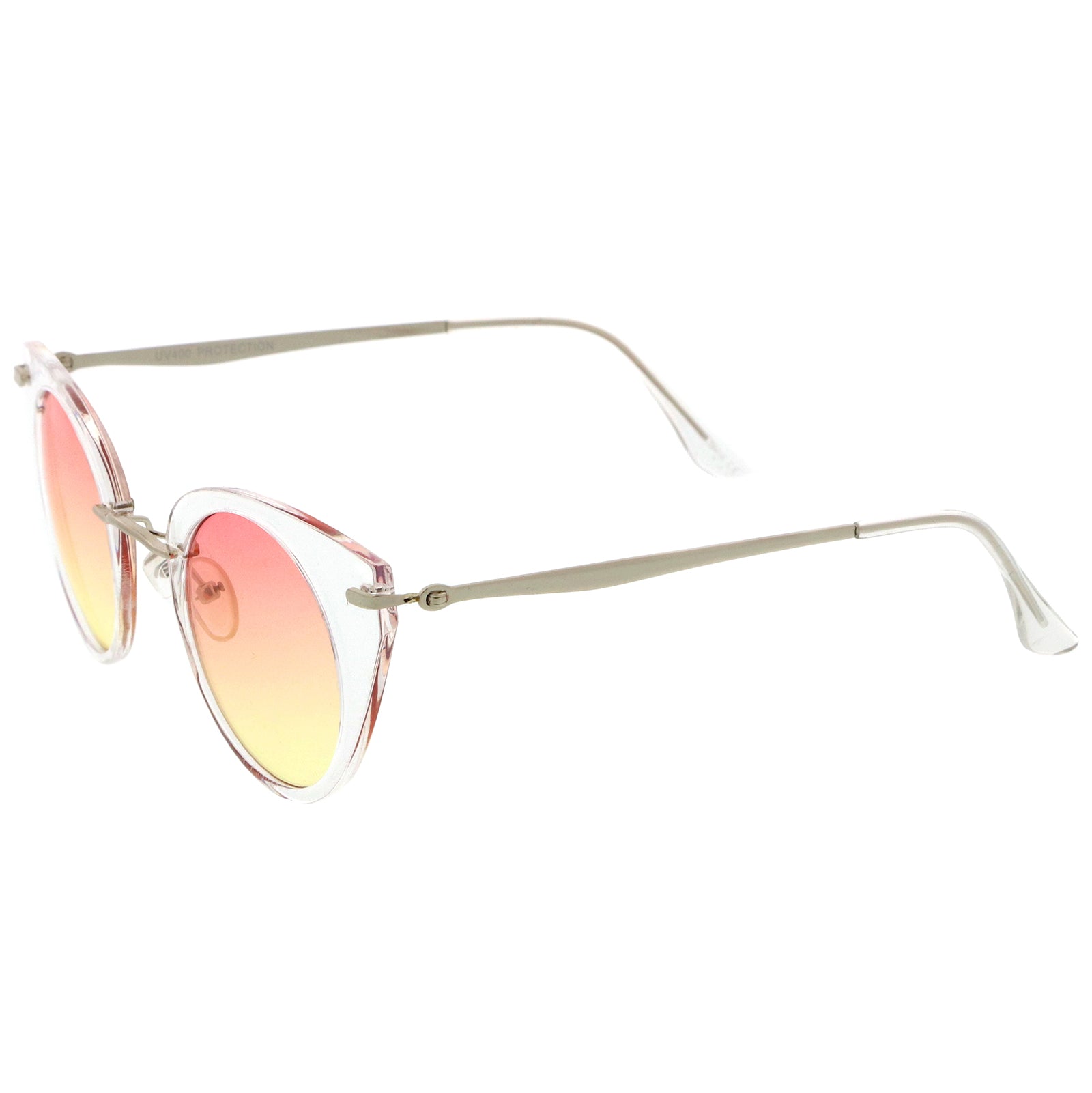 Clear-Silver / Orange-Yellow
