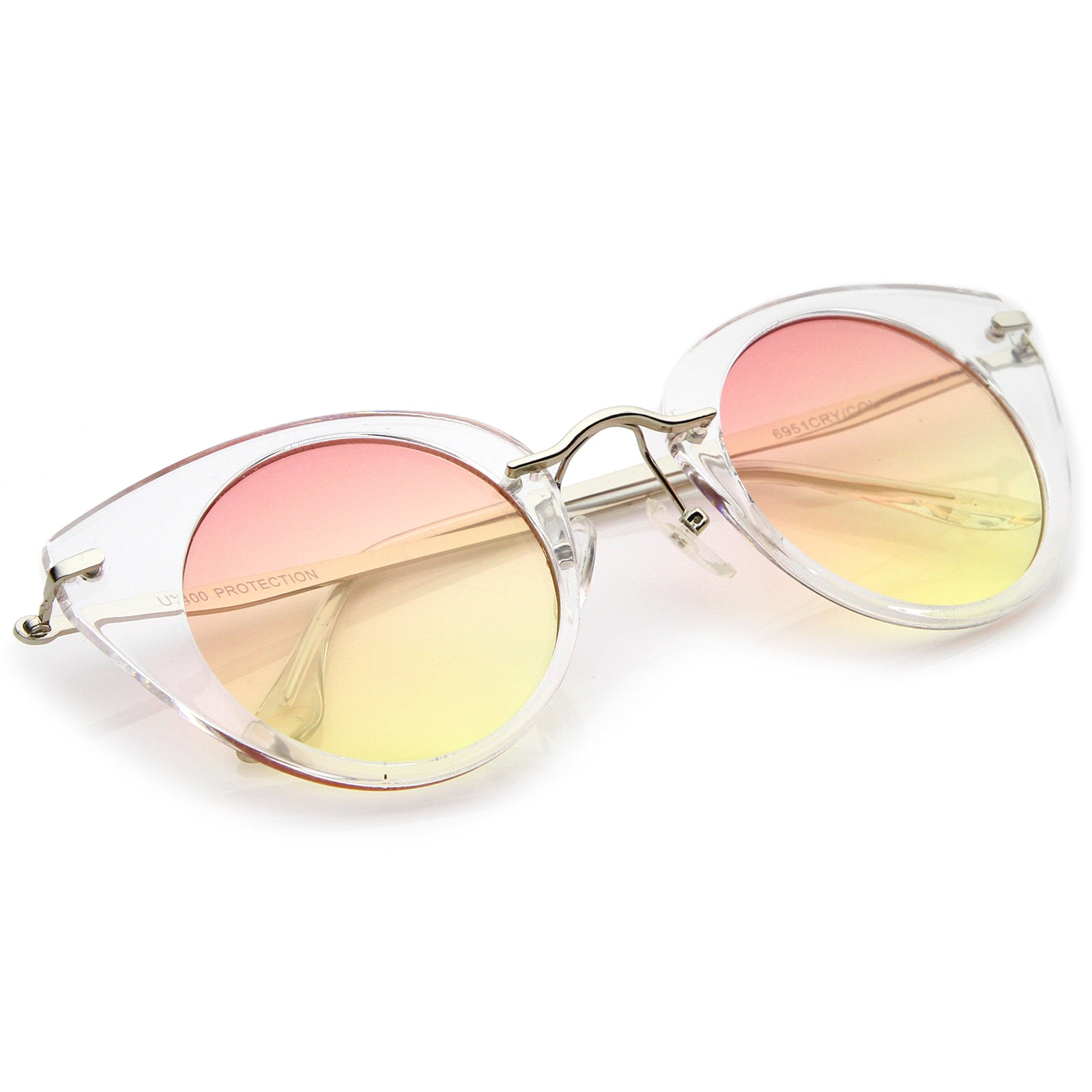 Clear-Silver / Orange-Yellow