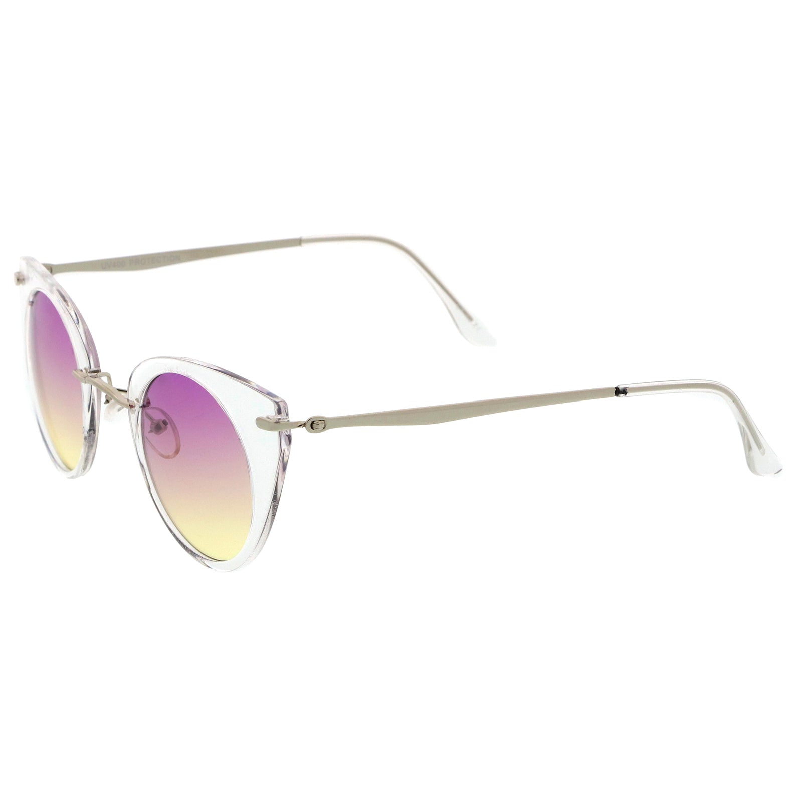 Clear-Silver / Purple-Yellow